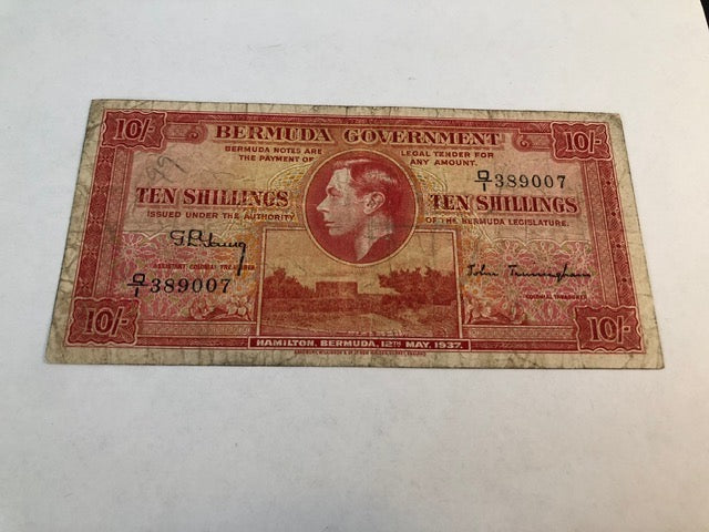 10 Shillings Bermuda 1937