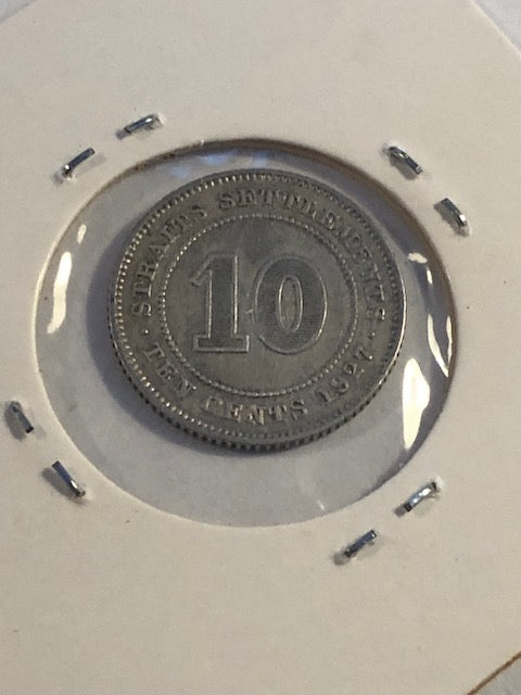 10 cents 1927 Straits Settlements