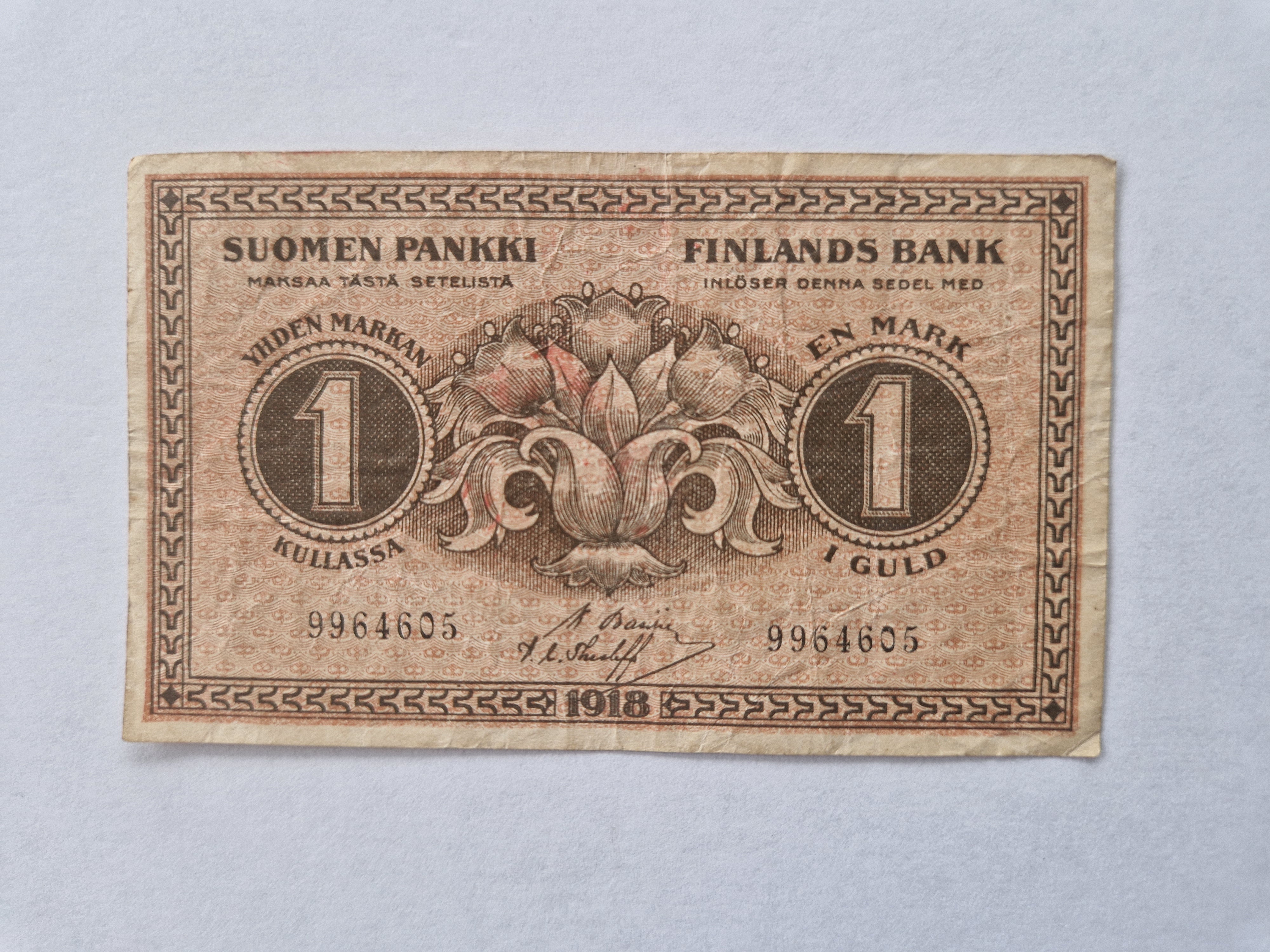 1 Mark Finland 1918