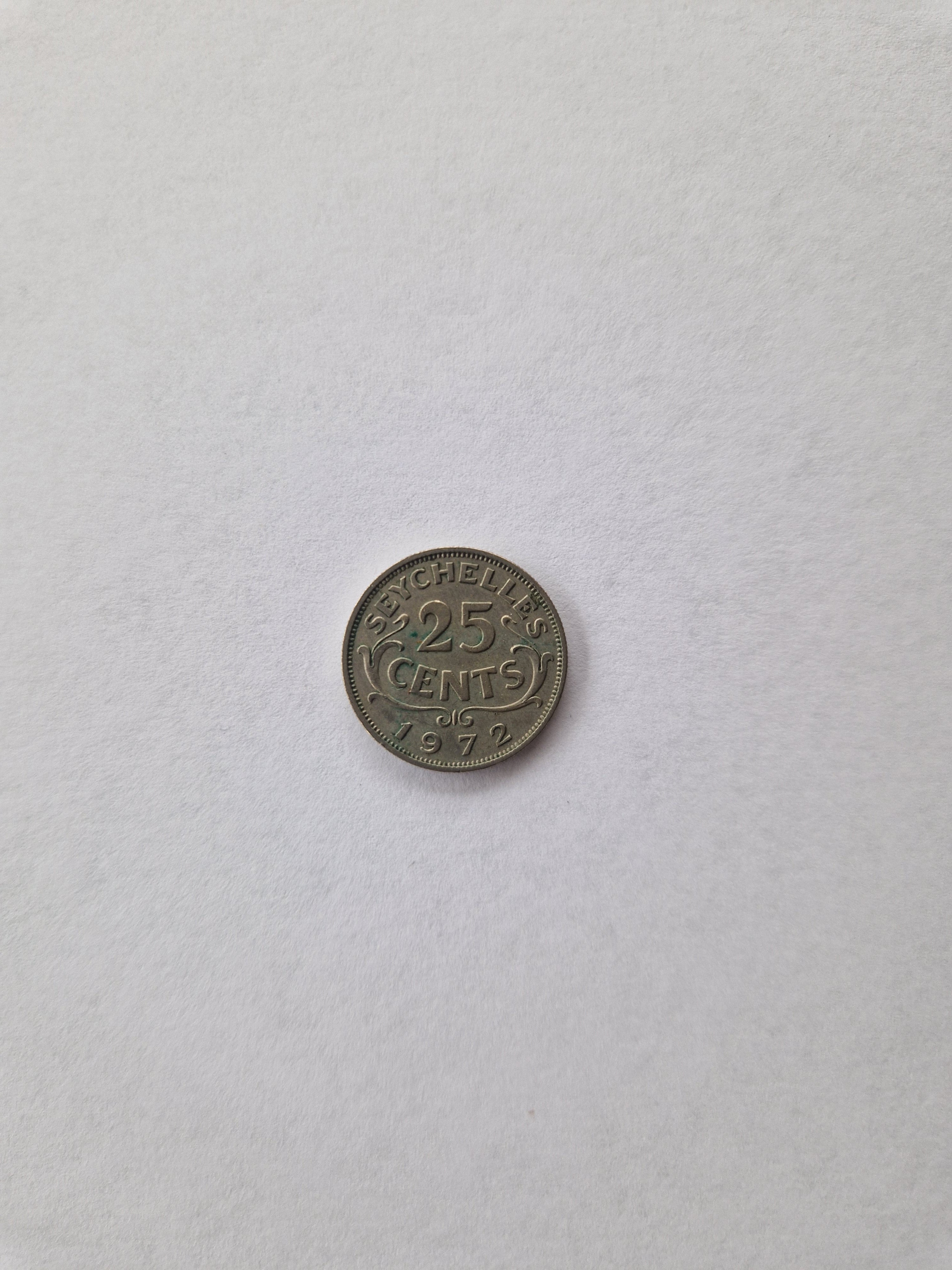 25 Cents Seychelles 1972