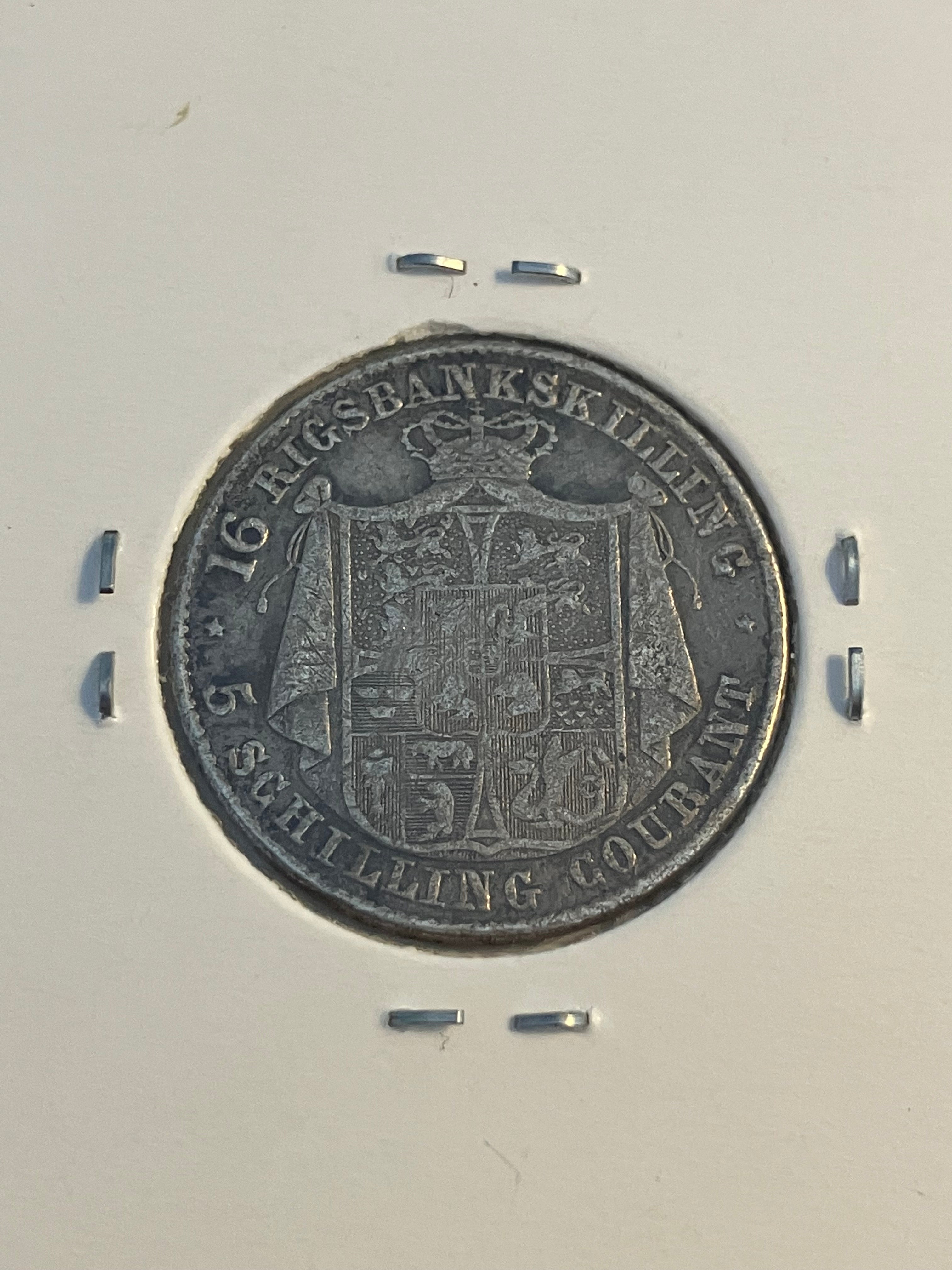 16 skilling 1842 Denmark