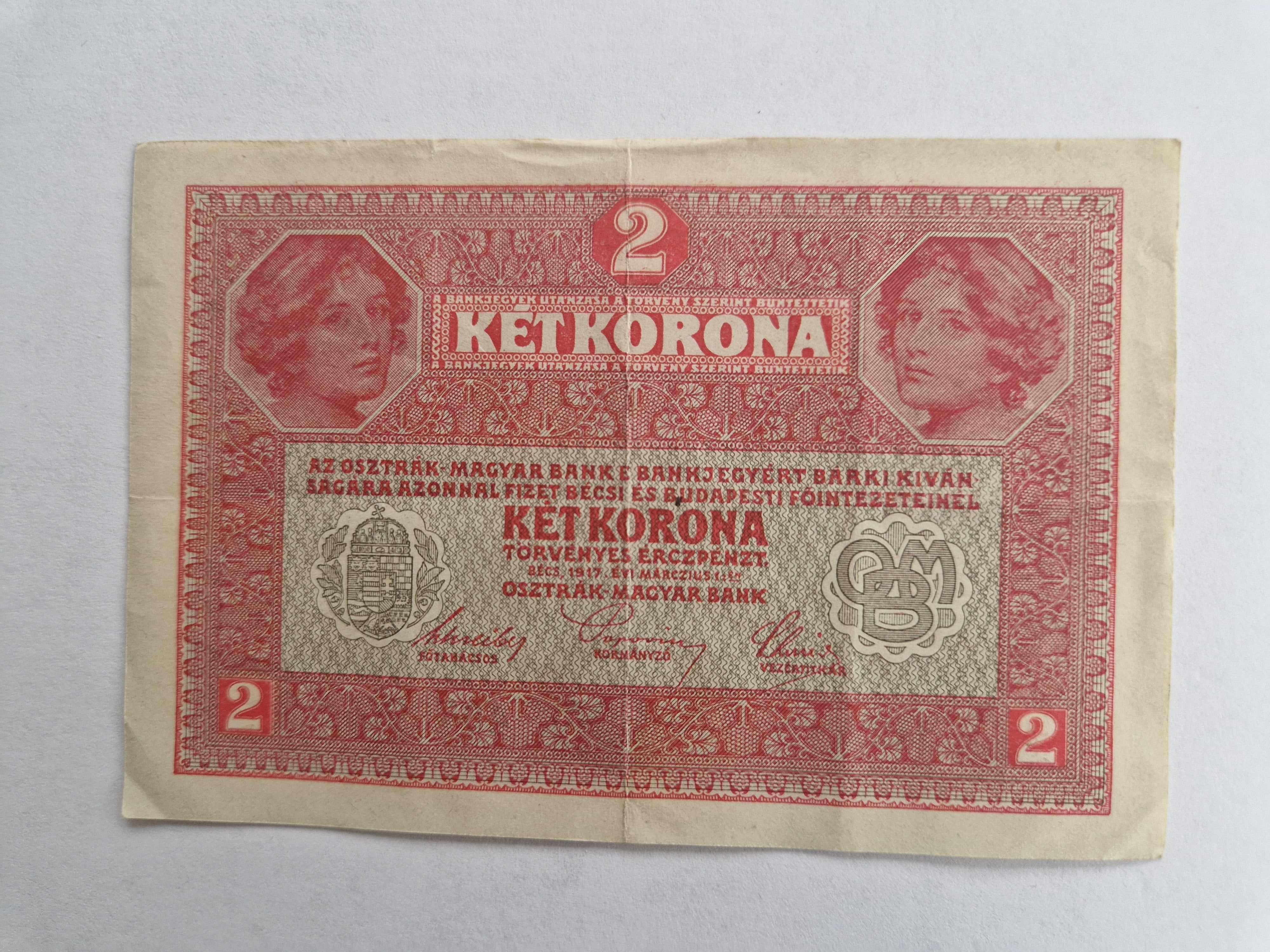 Zwei Kronen 1917 Austria/Hungary