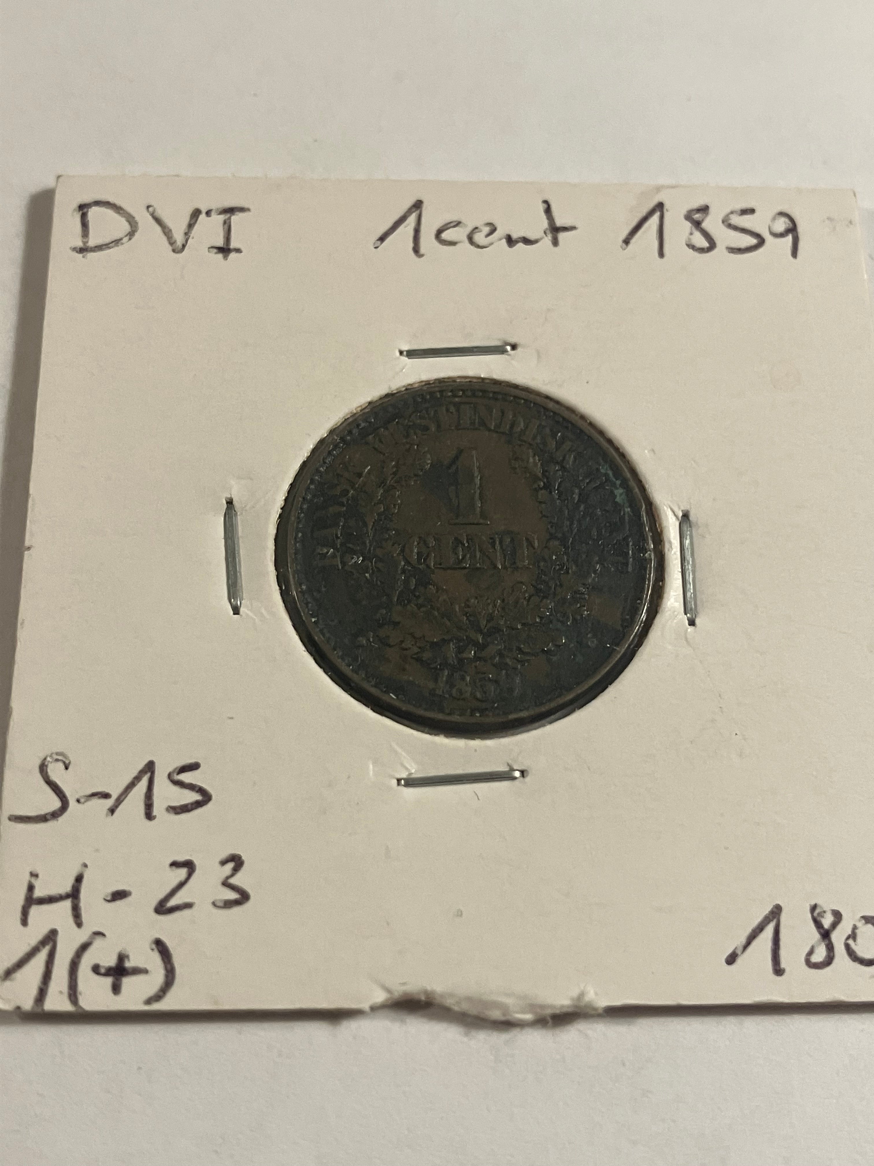 1 Cent 1859 Dansk Vestindien