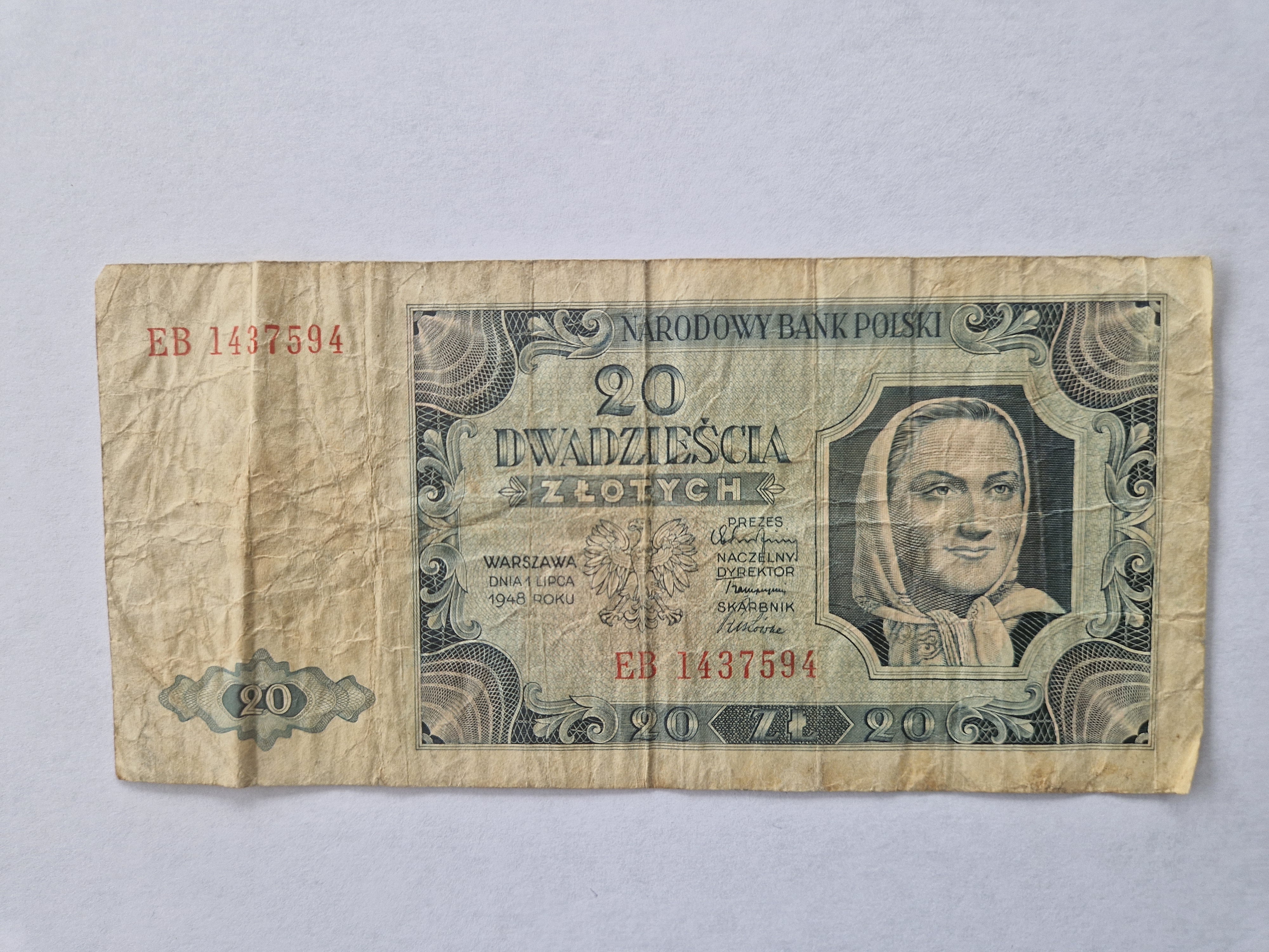 20 Zlotych 1948 Poland - Slidt