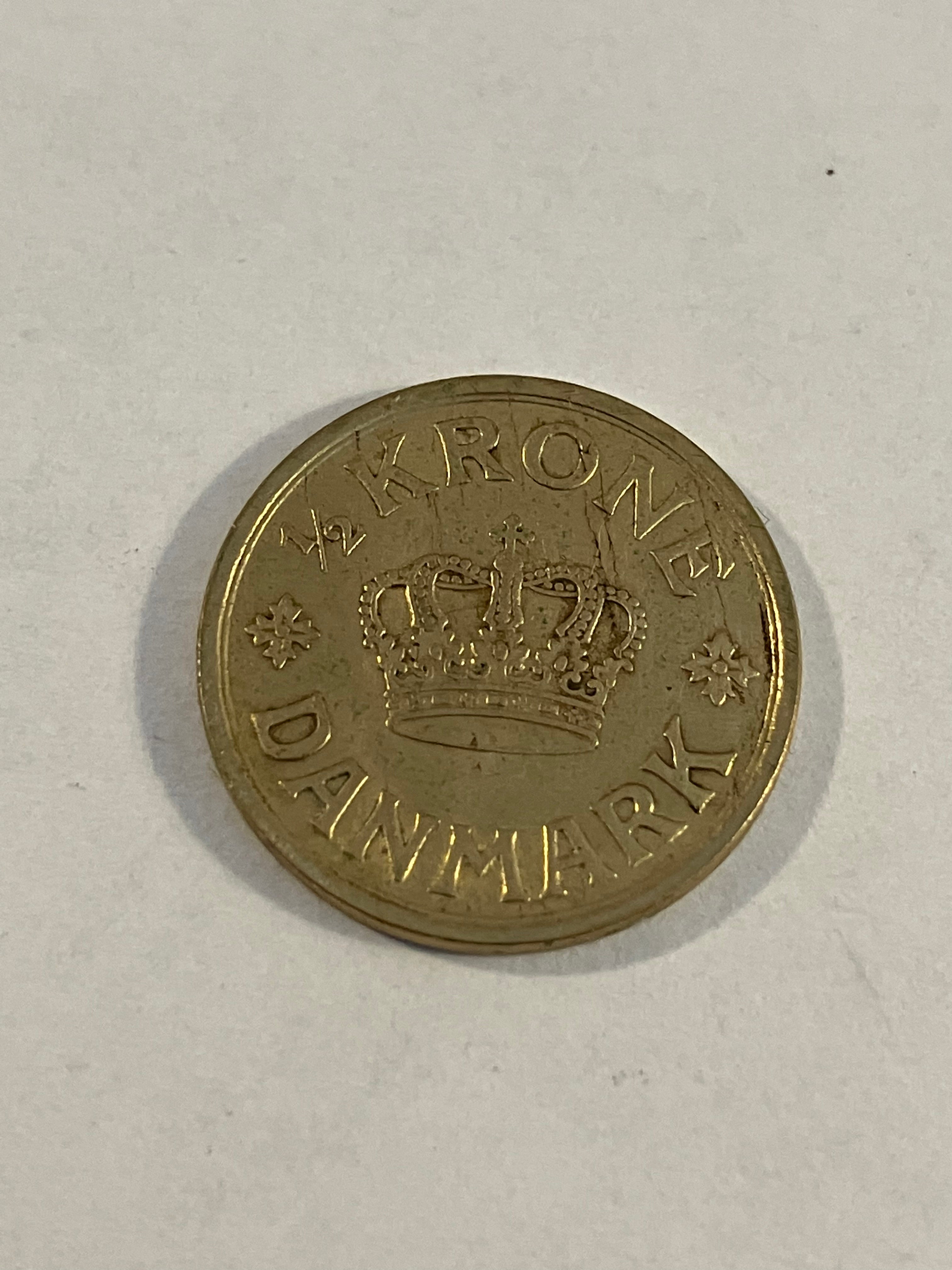 1/2 krone 1939 Denmark - Renset