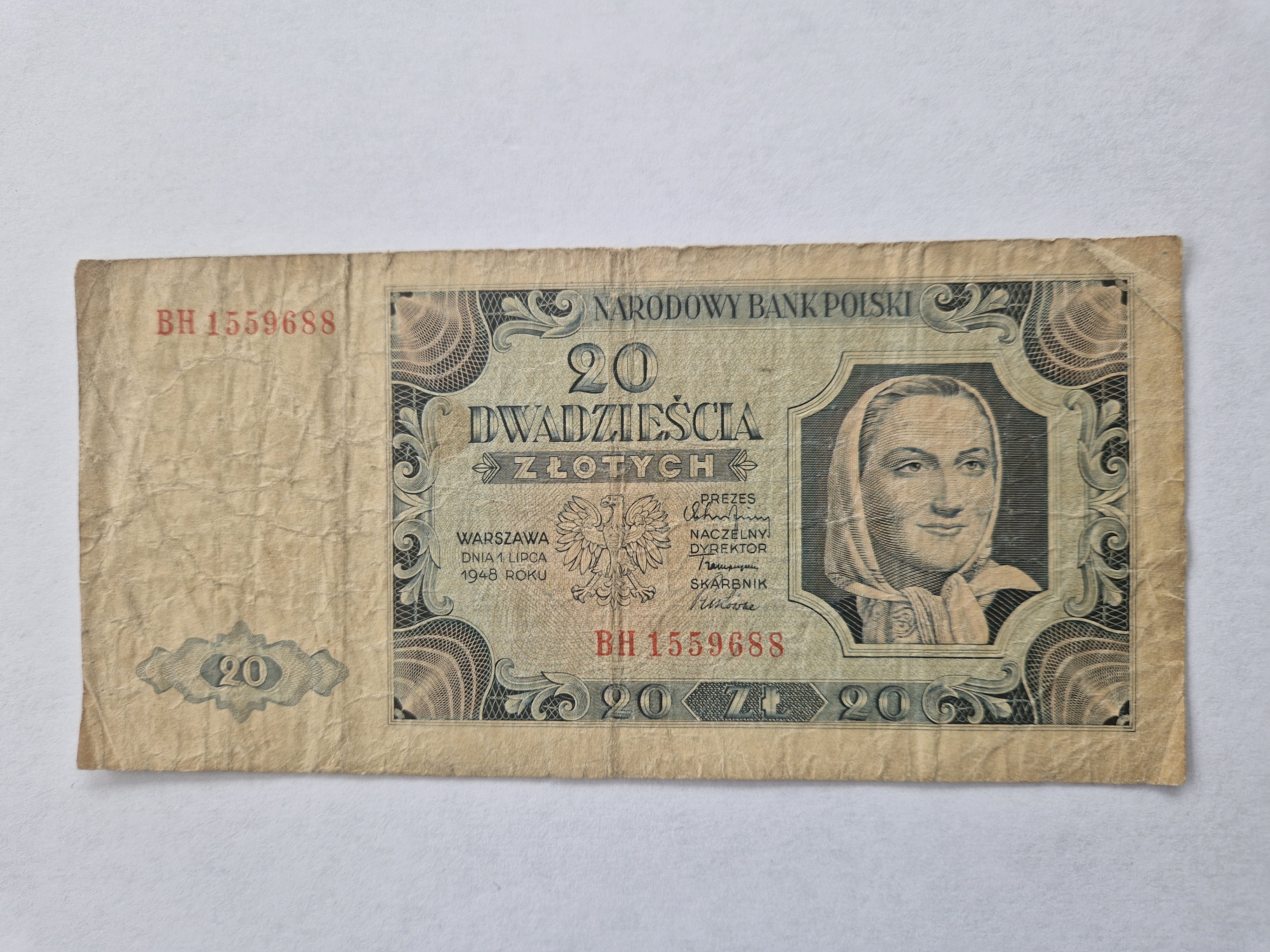 20 Zlotych 1948 Poland