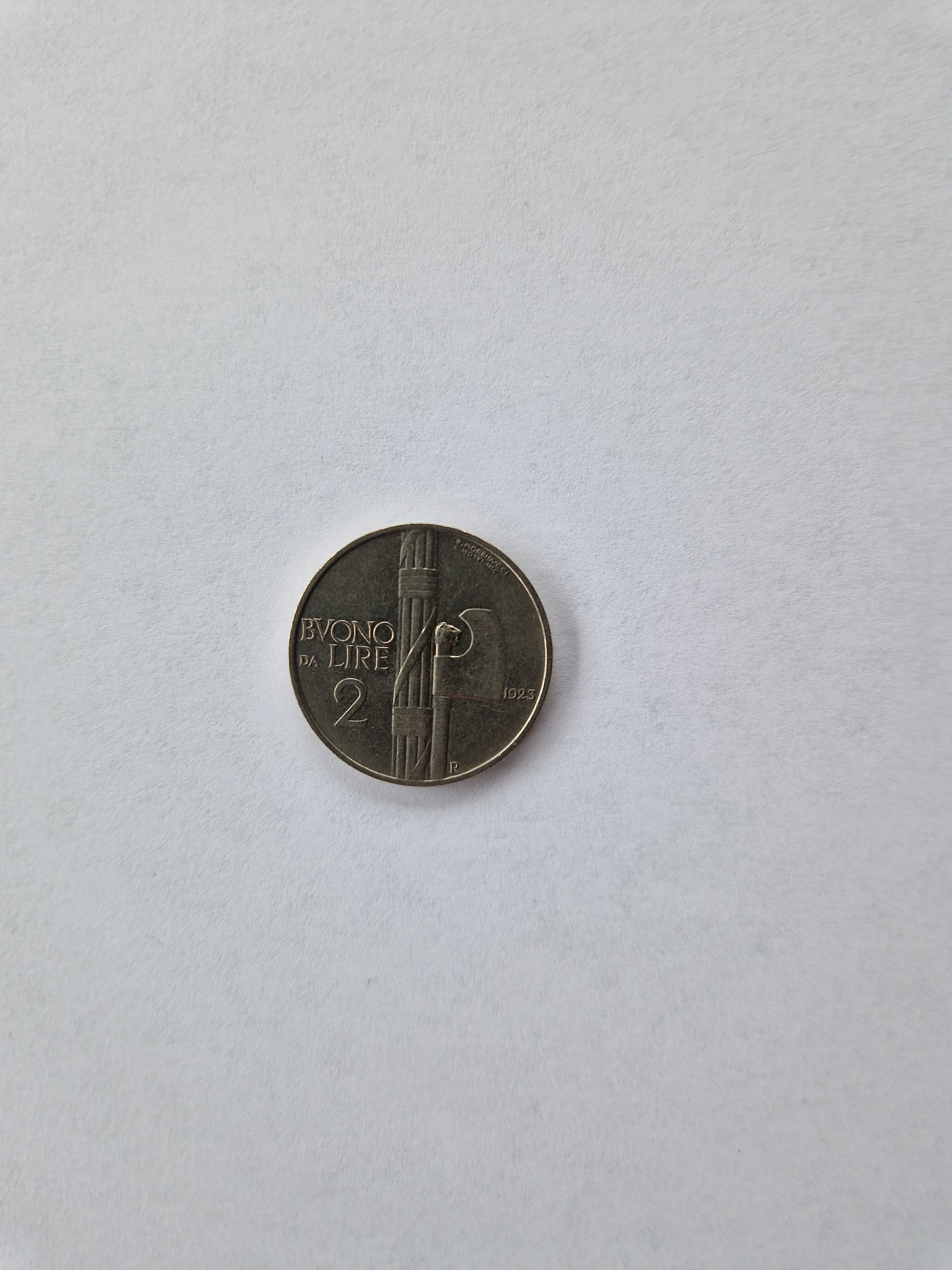 2 Lire Italy 1923