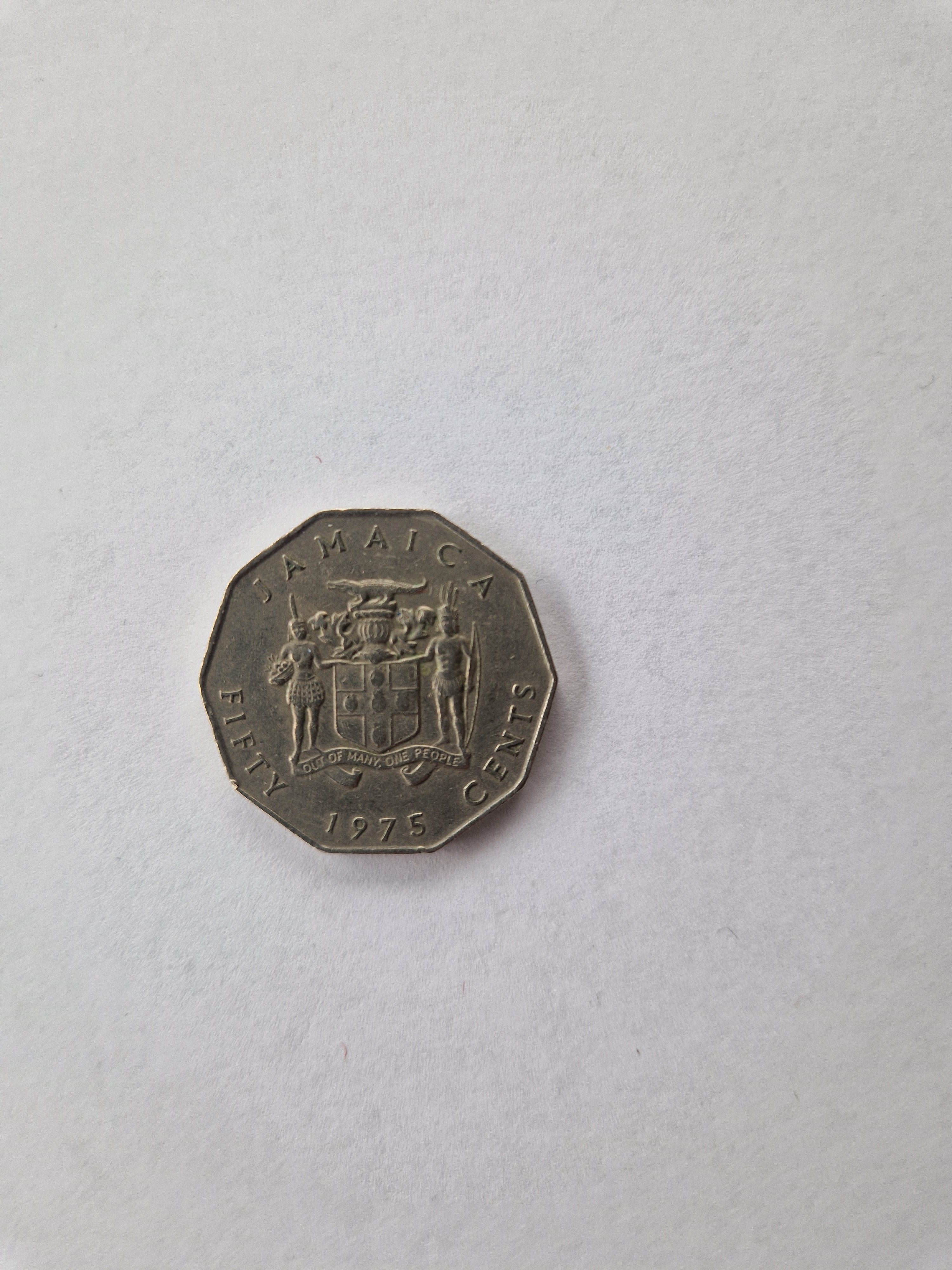 Fifty Cents Jamaica 1975