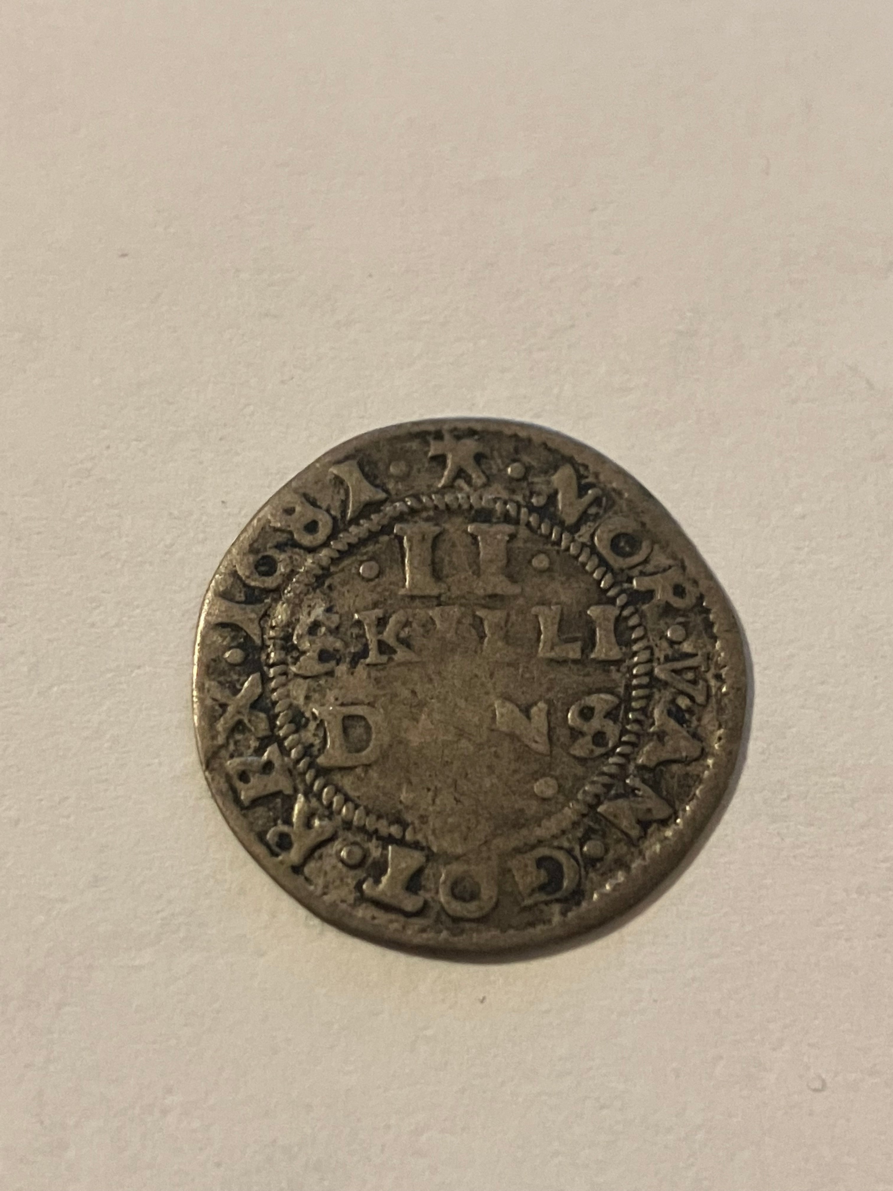 2 Skilling 1681 Denmark