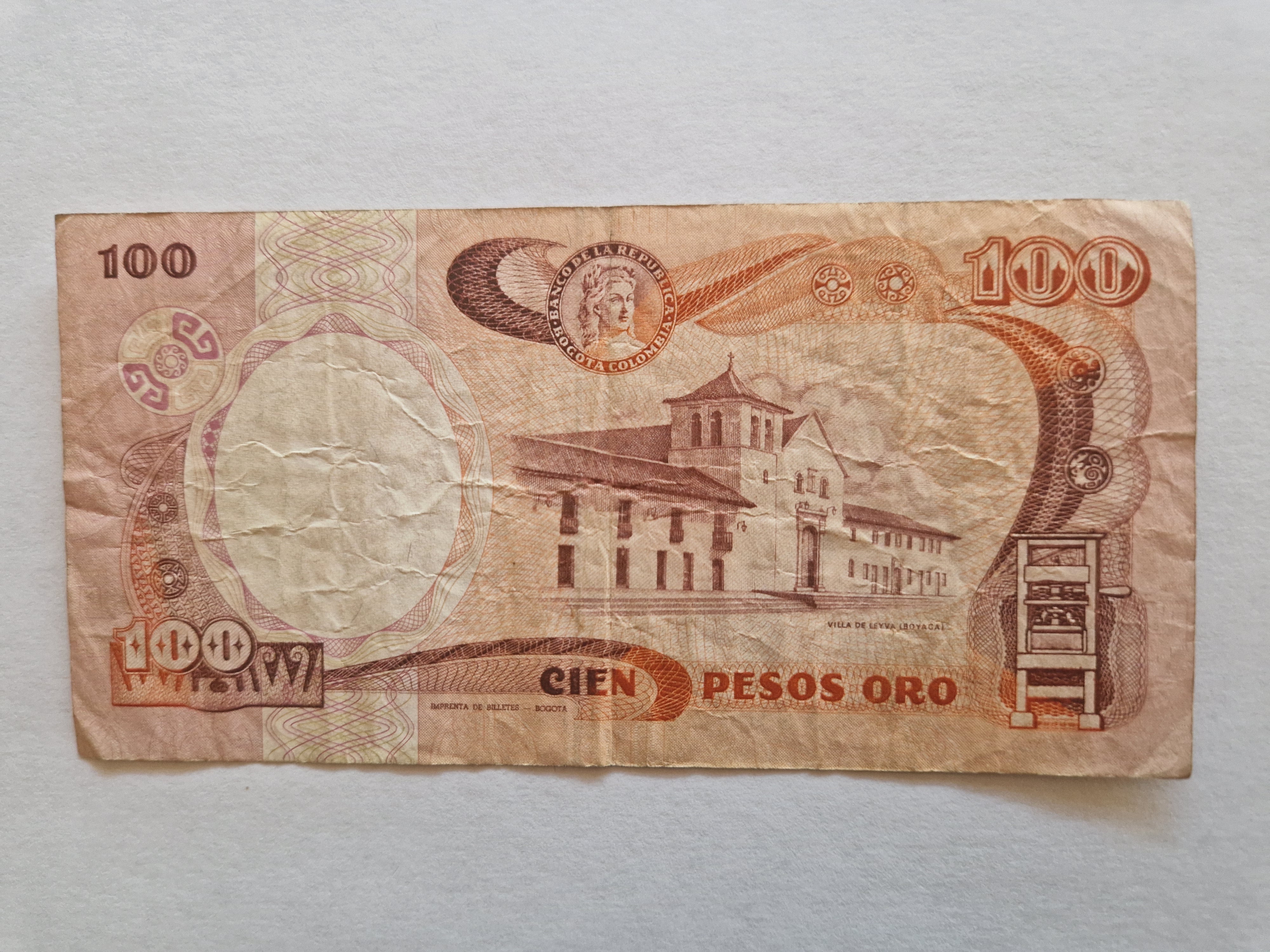 100 Pesos Colombia 1986