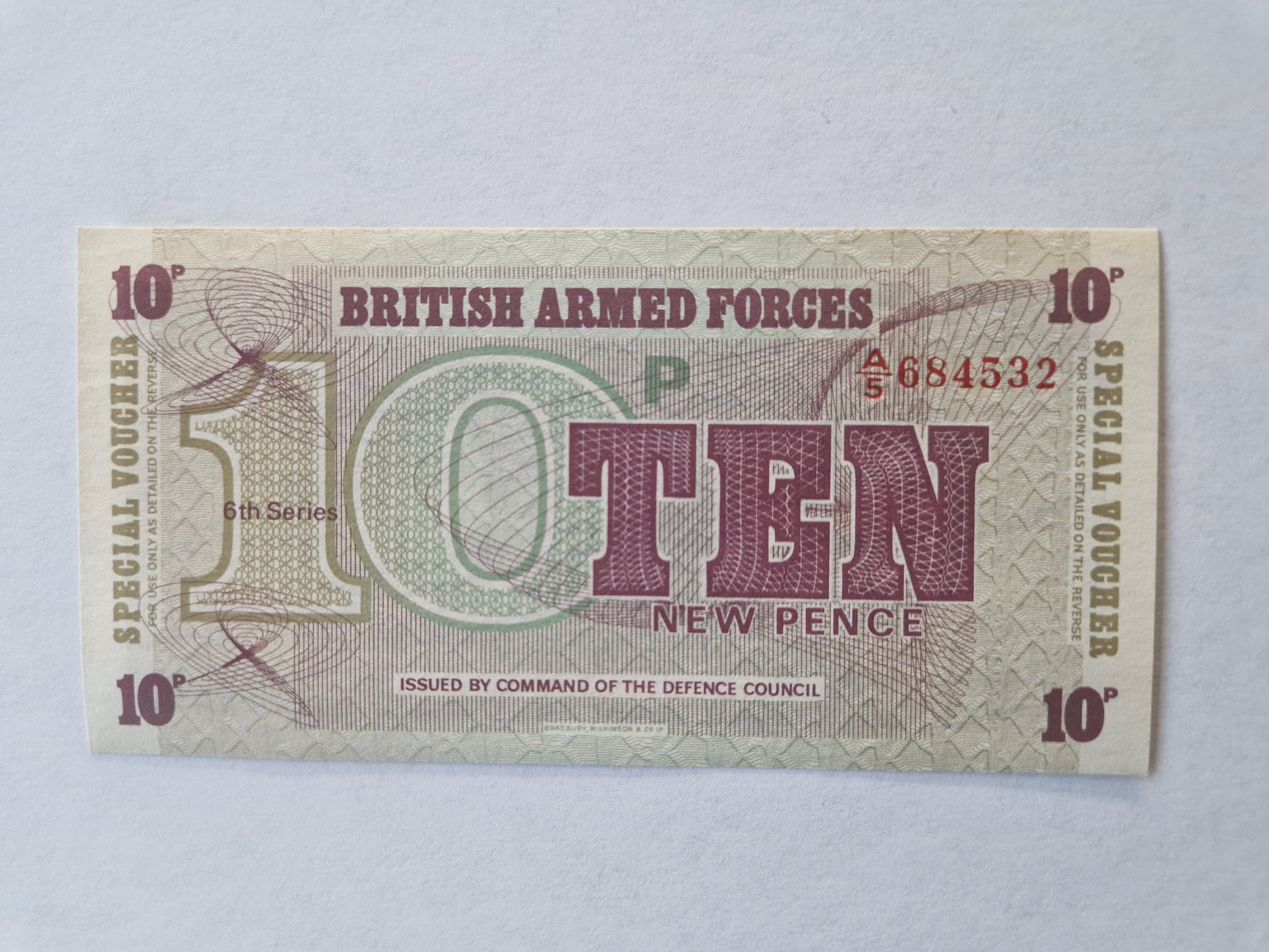 10 New Pence British Armed Forces