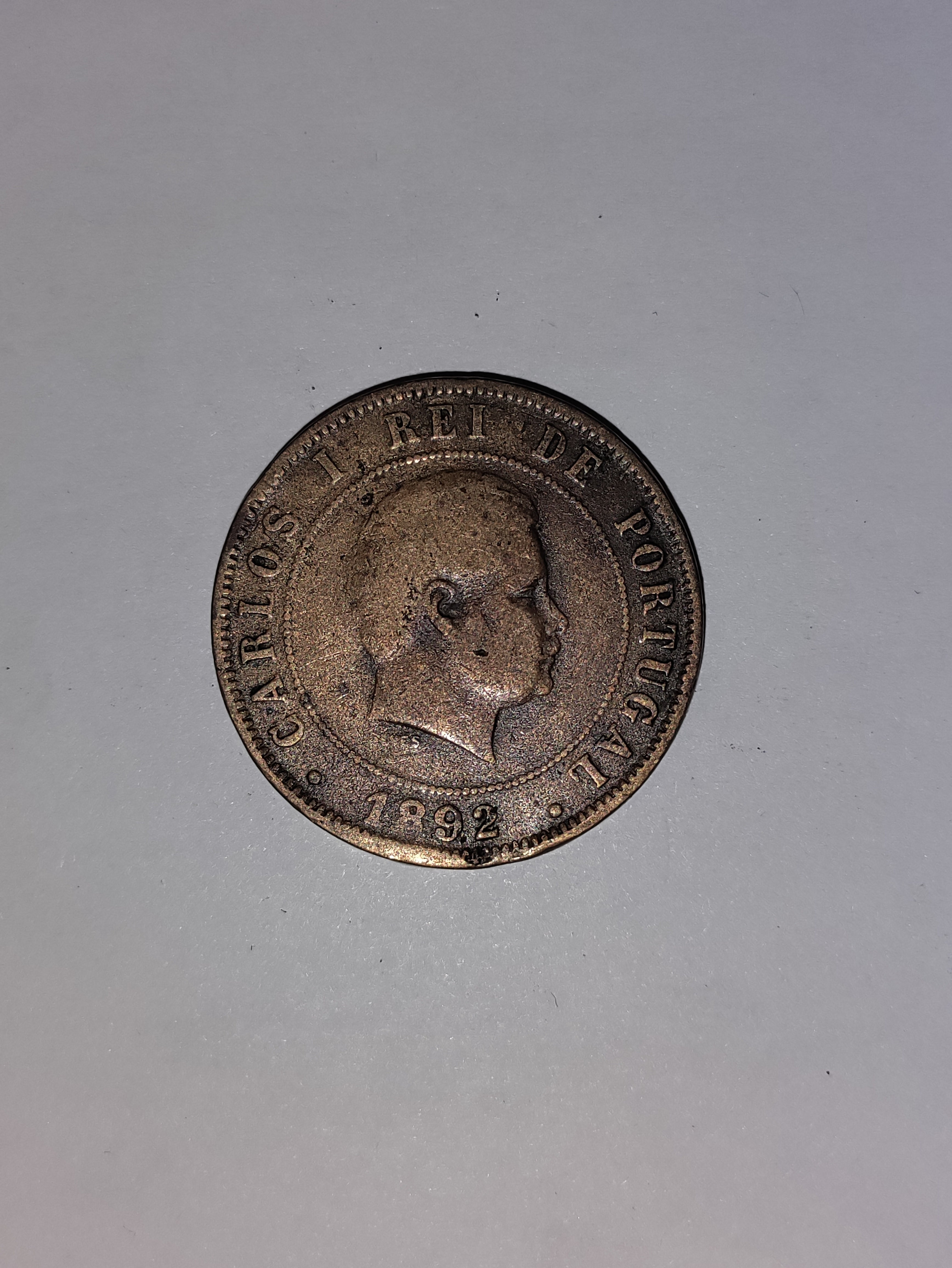 20 Reis Portugal 1892 - Bad condition