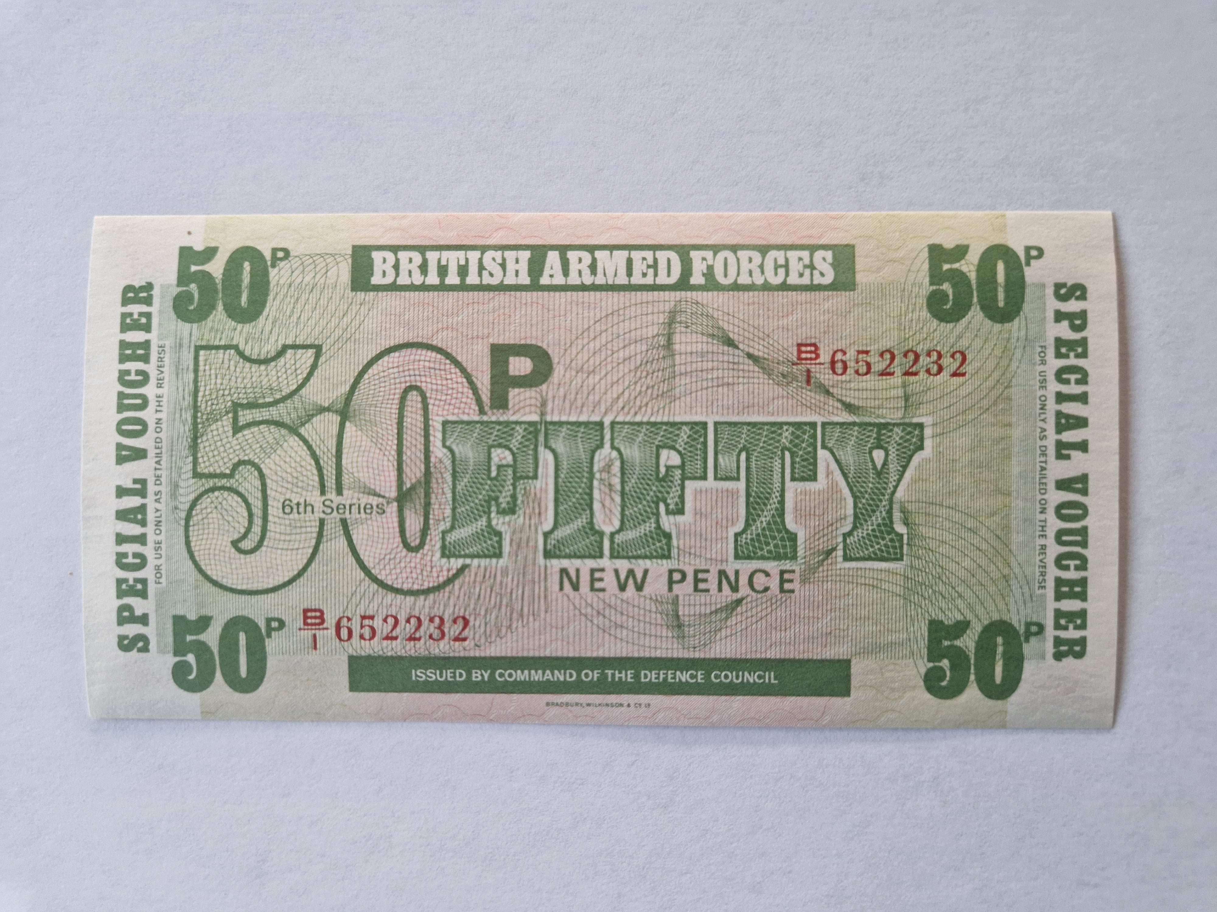 50 New Pence British Armed Forces