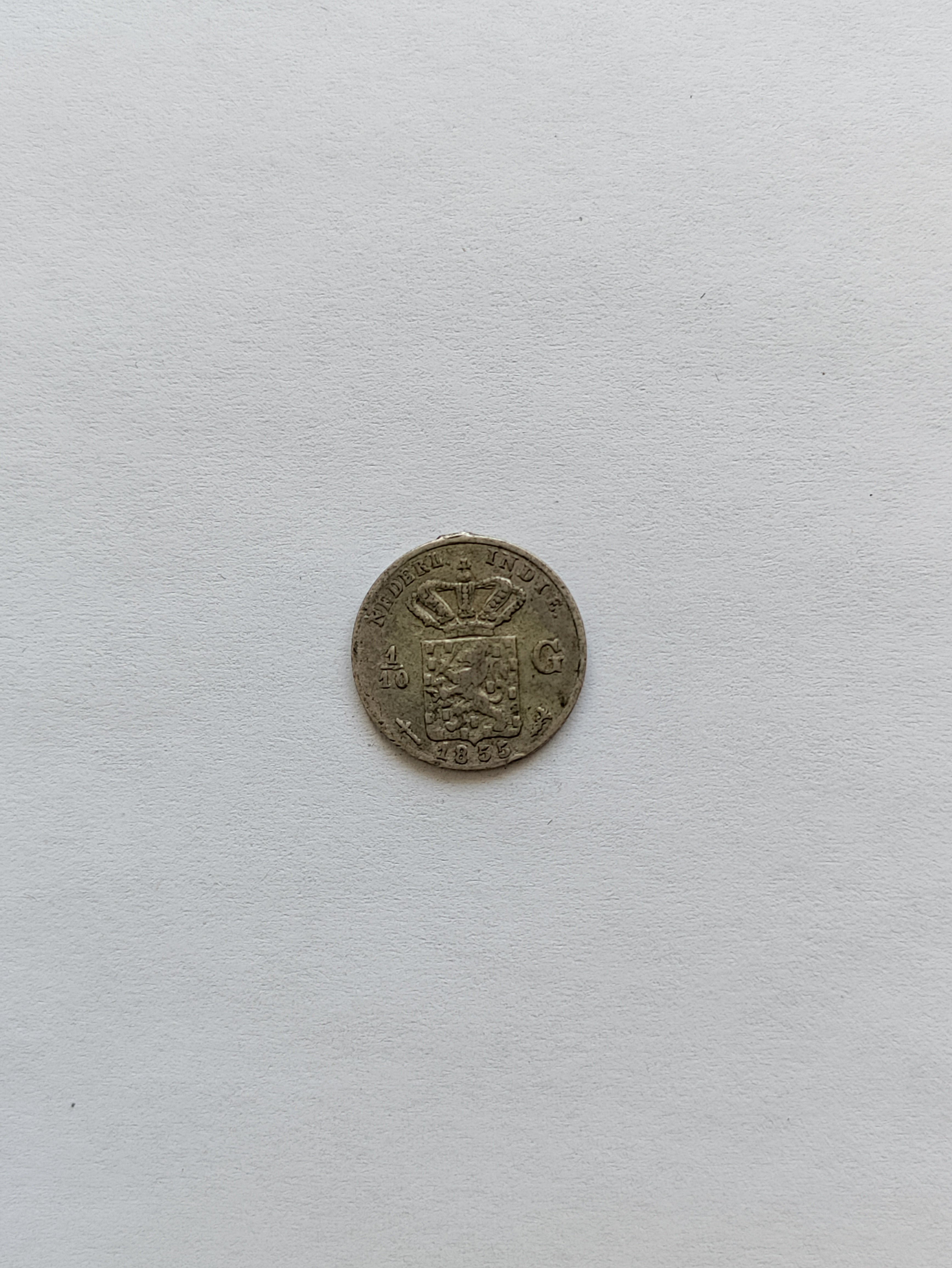 1/10 Gulden Netherlands East Indies 1855