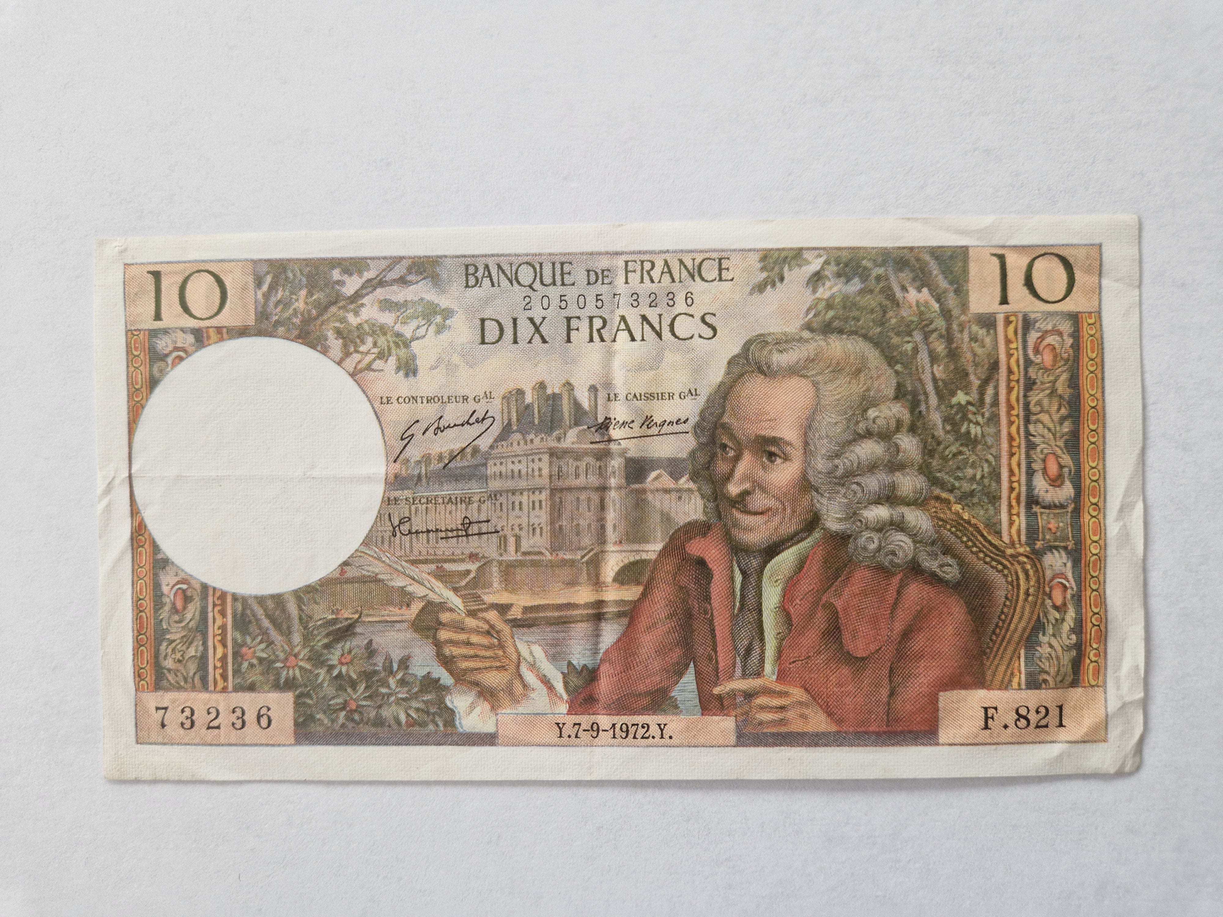 10 Francs France 1972