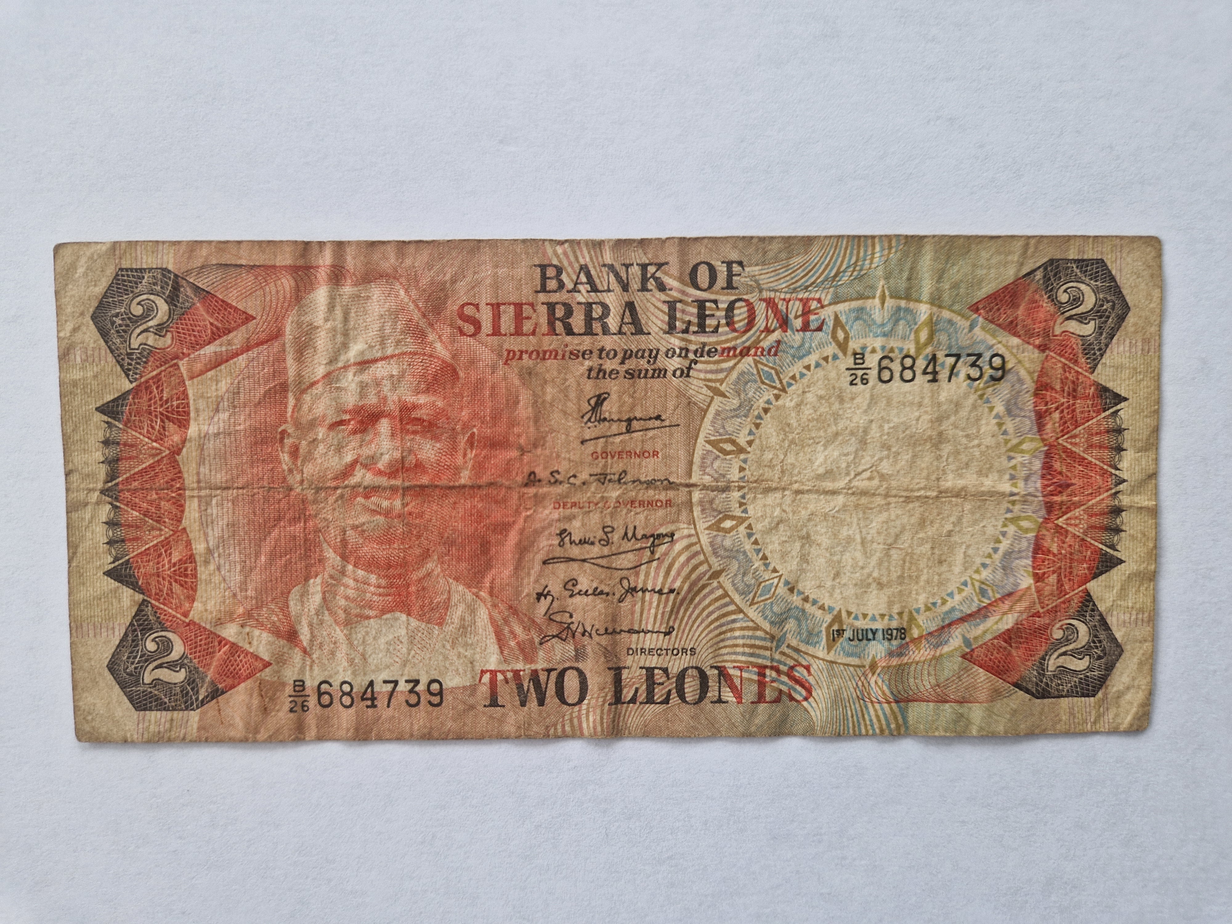 Two Leones Sierra Leone 1978 - Slidt