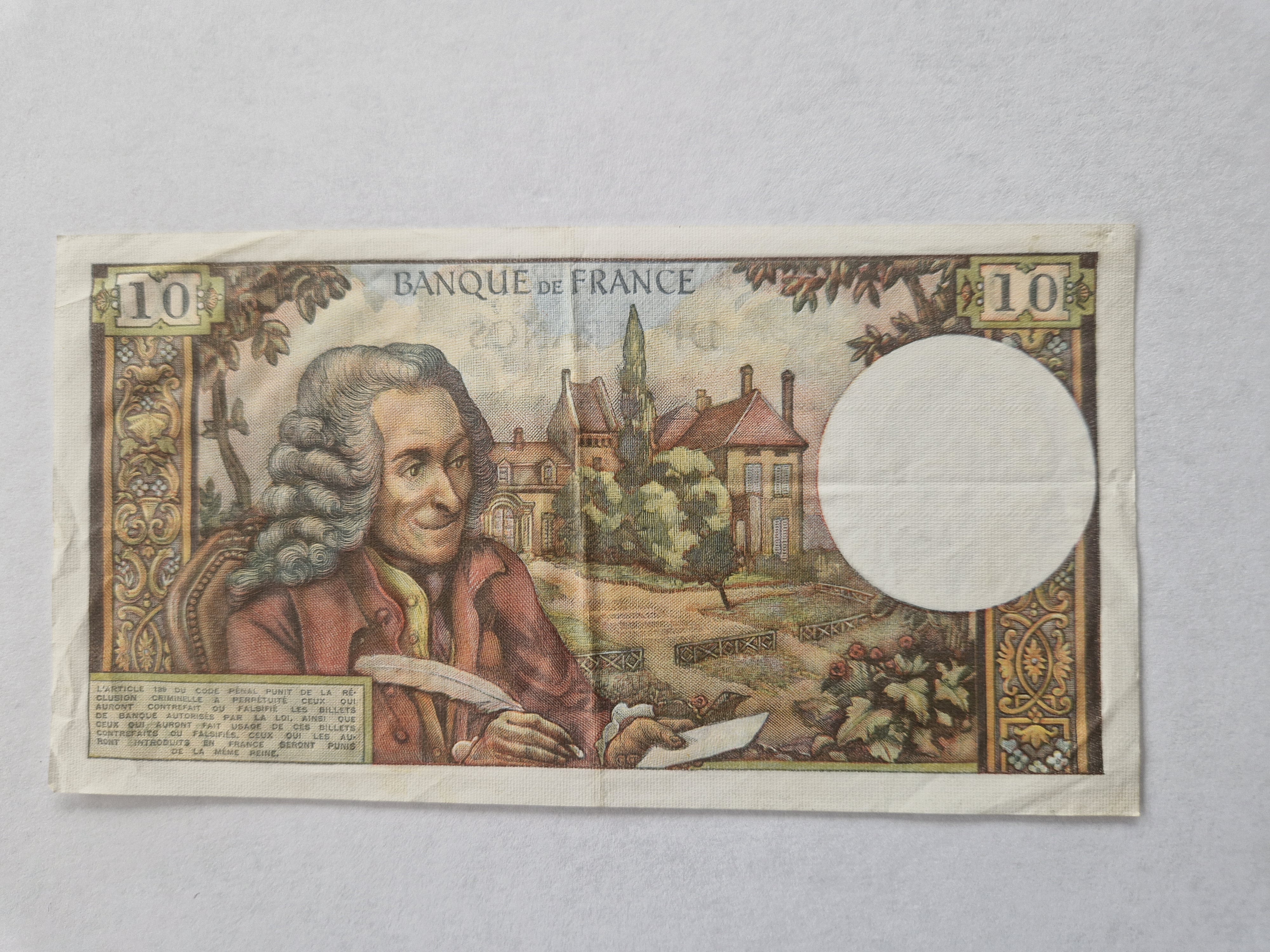 10 Francs France 1972
