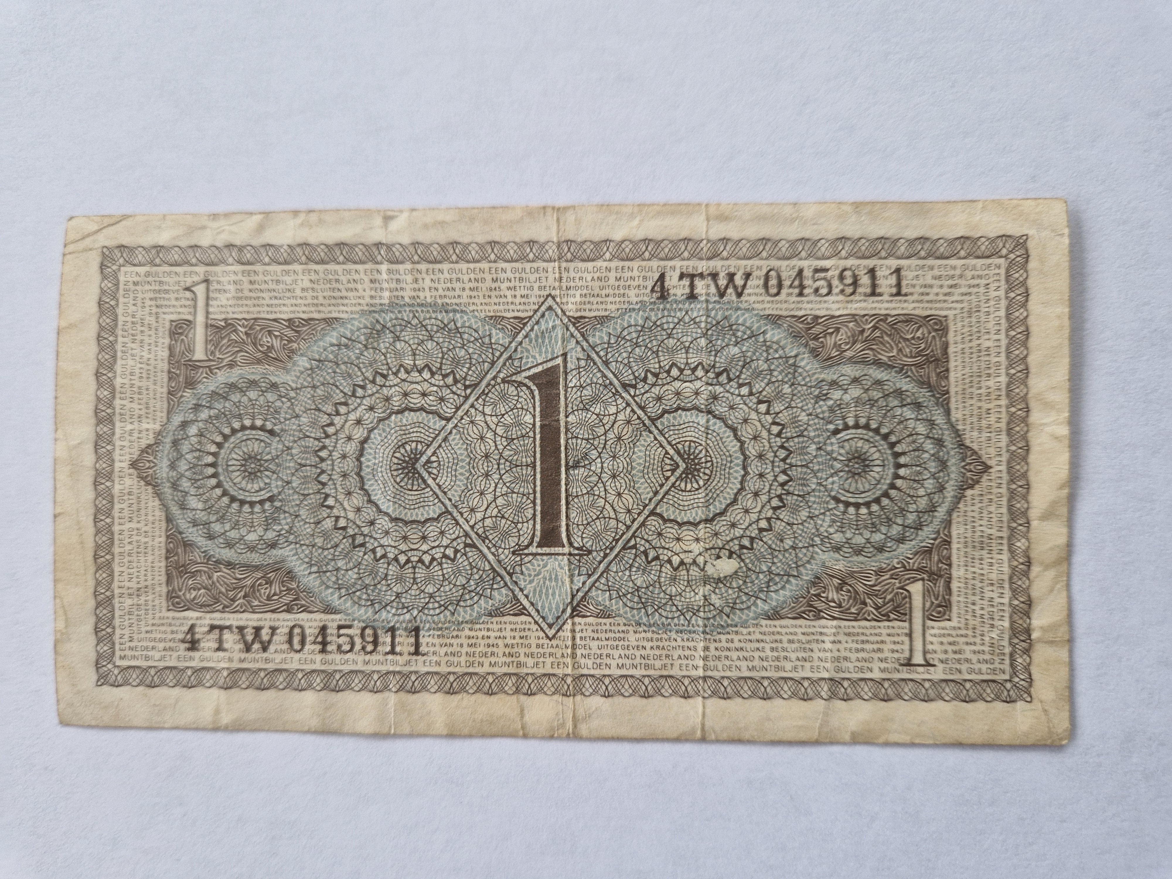 1 Gulden 1945 Netherlands
