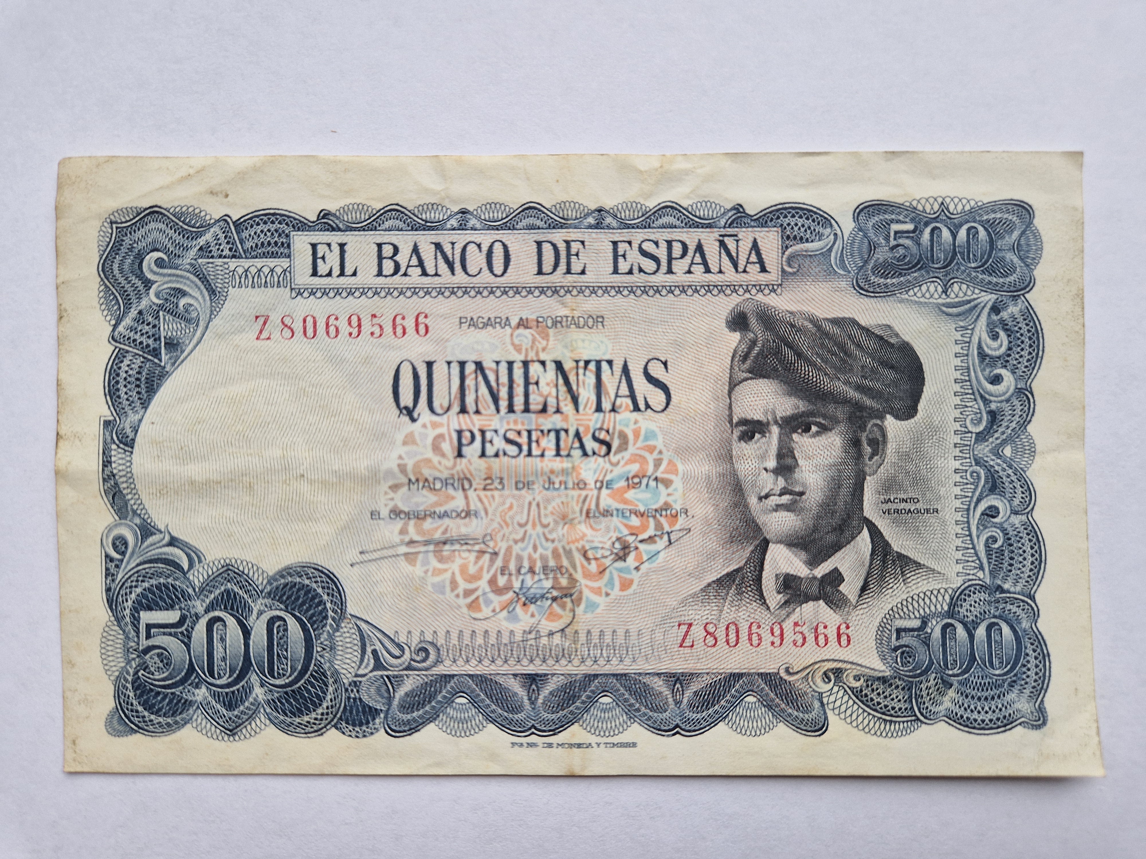 500 Pesetas 1971 Spain