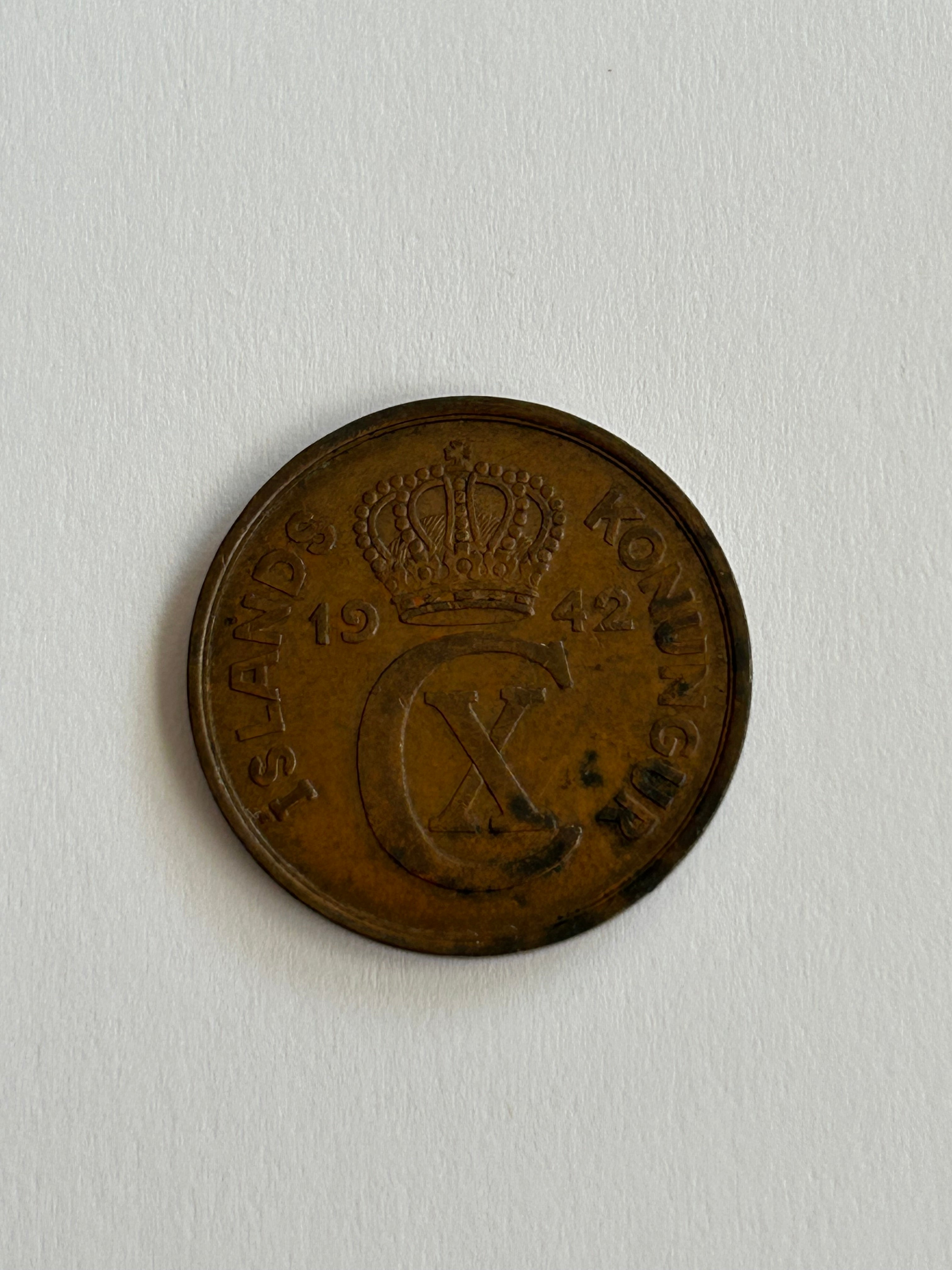5 Aurar Iceland 1942