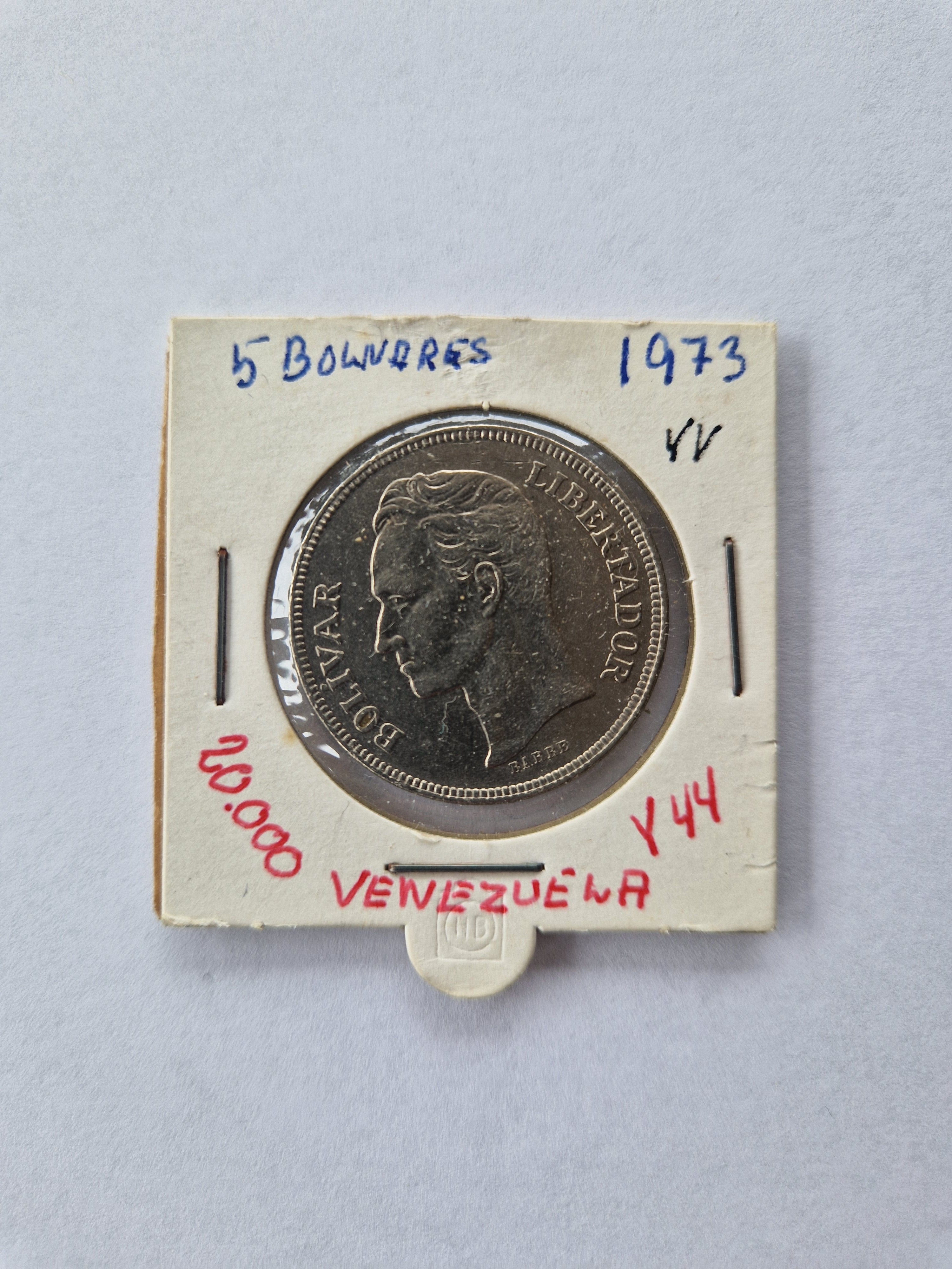 5 Bolivares 1973 Venezuela