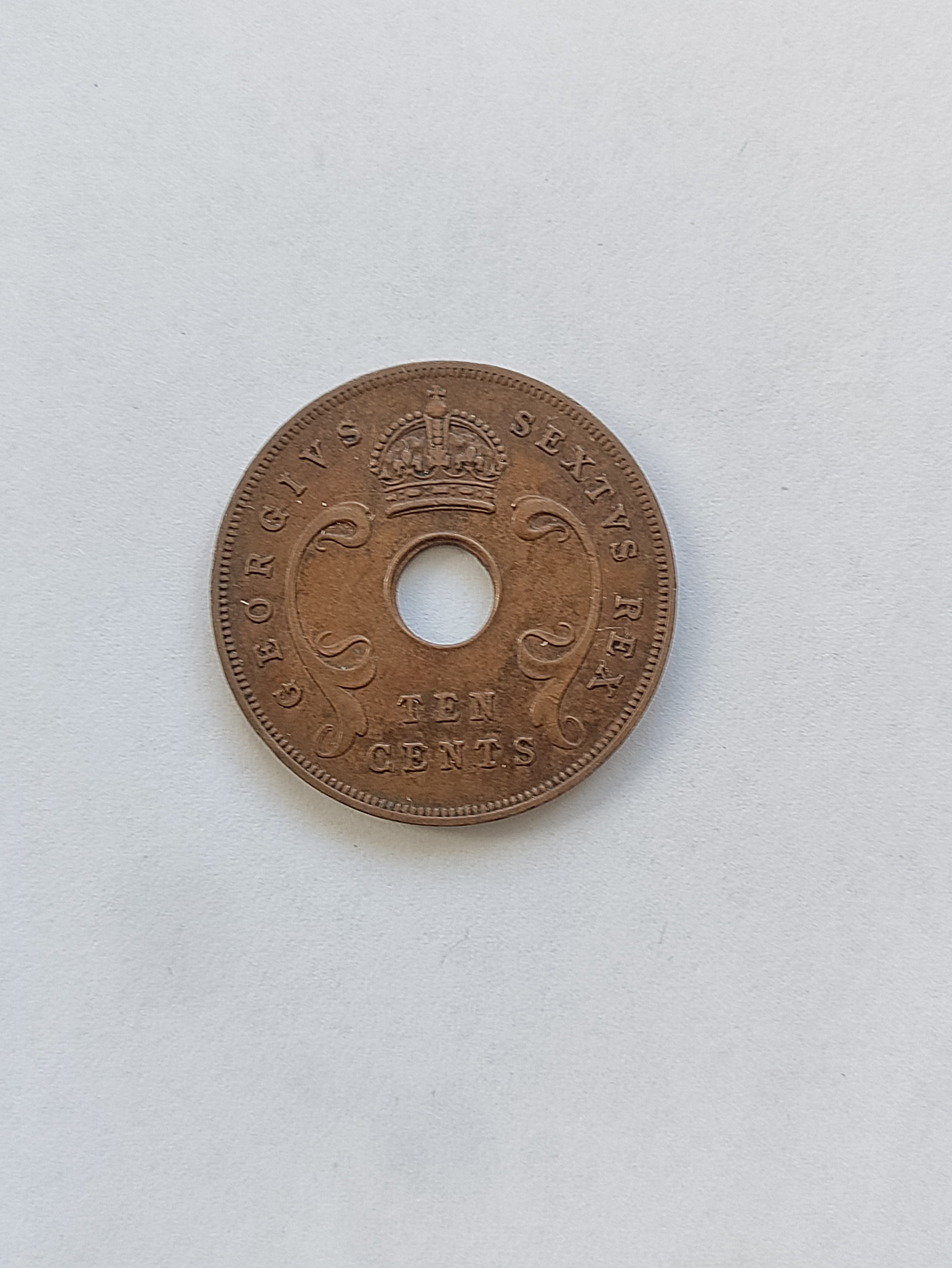 10 Cents East Africa 1950