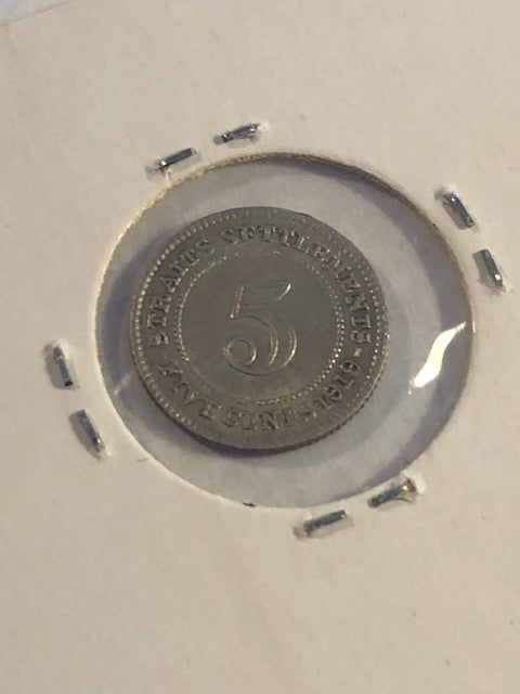 5 cents 1919 Straits Settlements