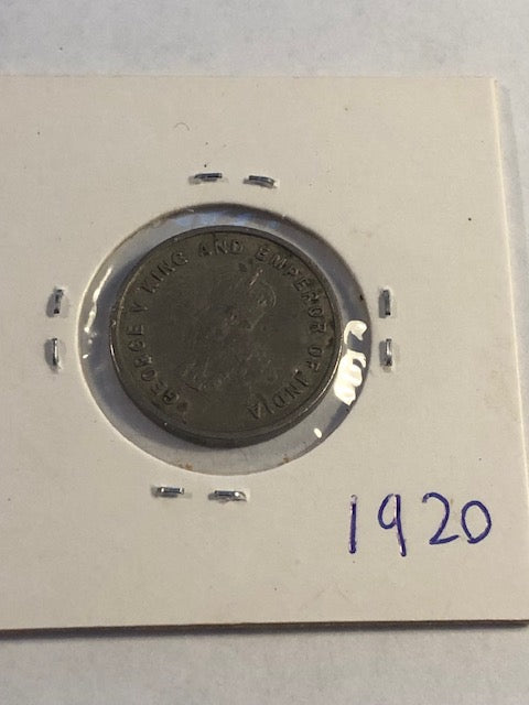 5 cents 1920 Straits Settlements