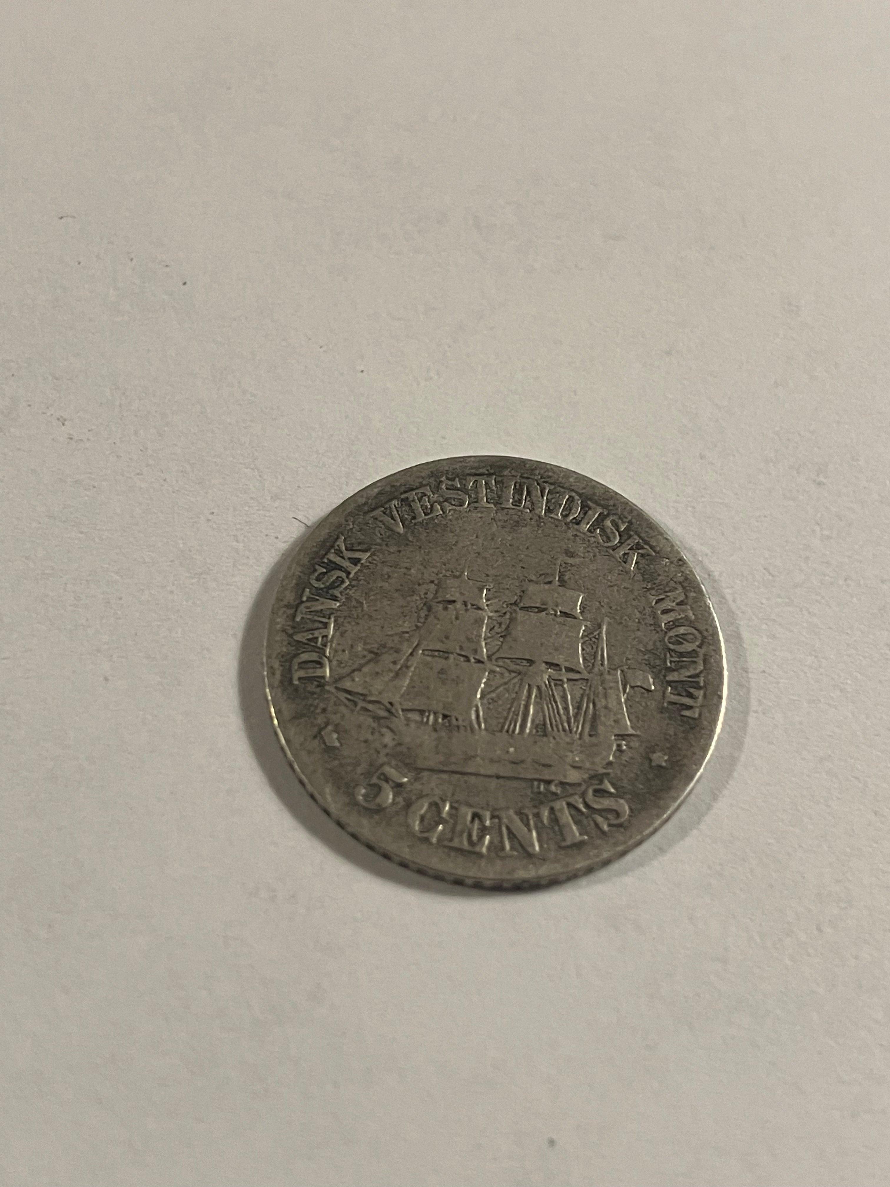 5 cents Dansk Vestindien 1859