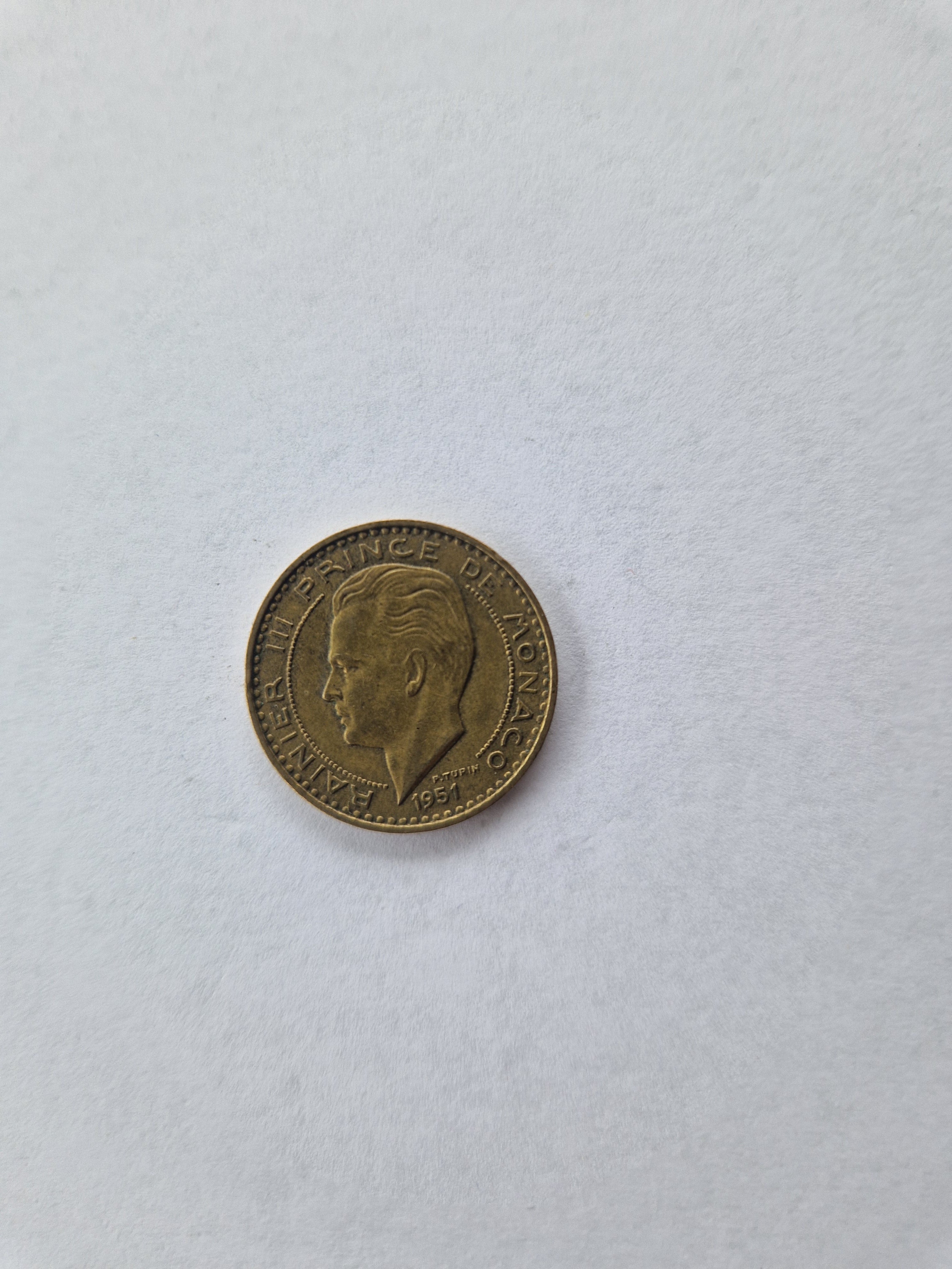 20 Francs Monaco 1951