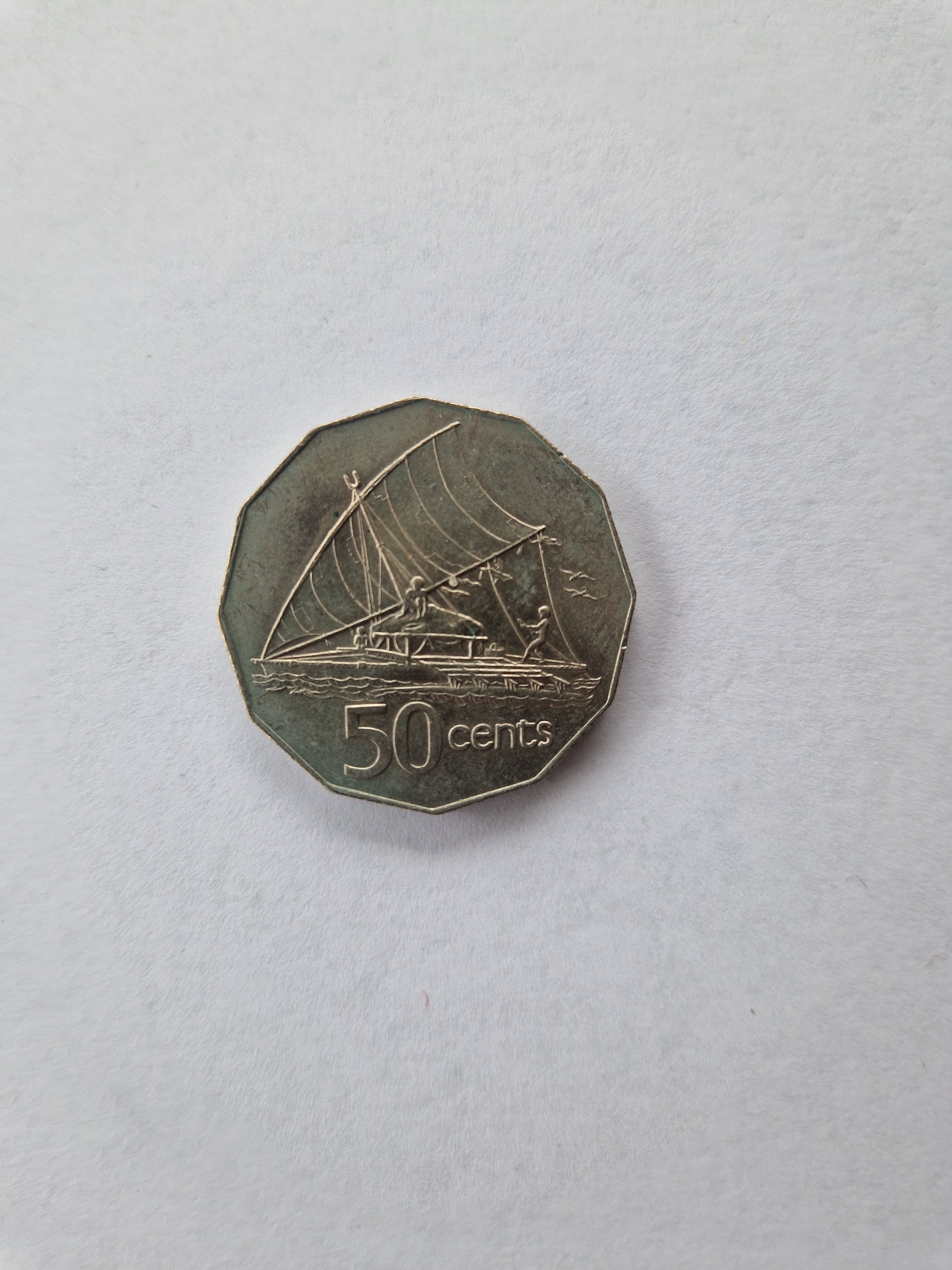 50 Cents Fiji 1976