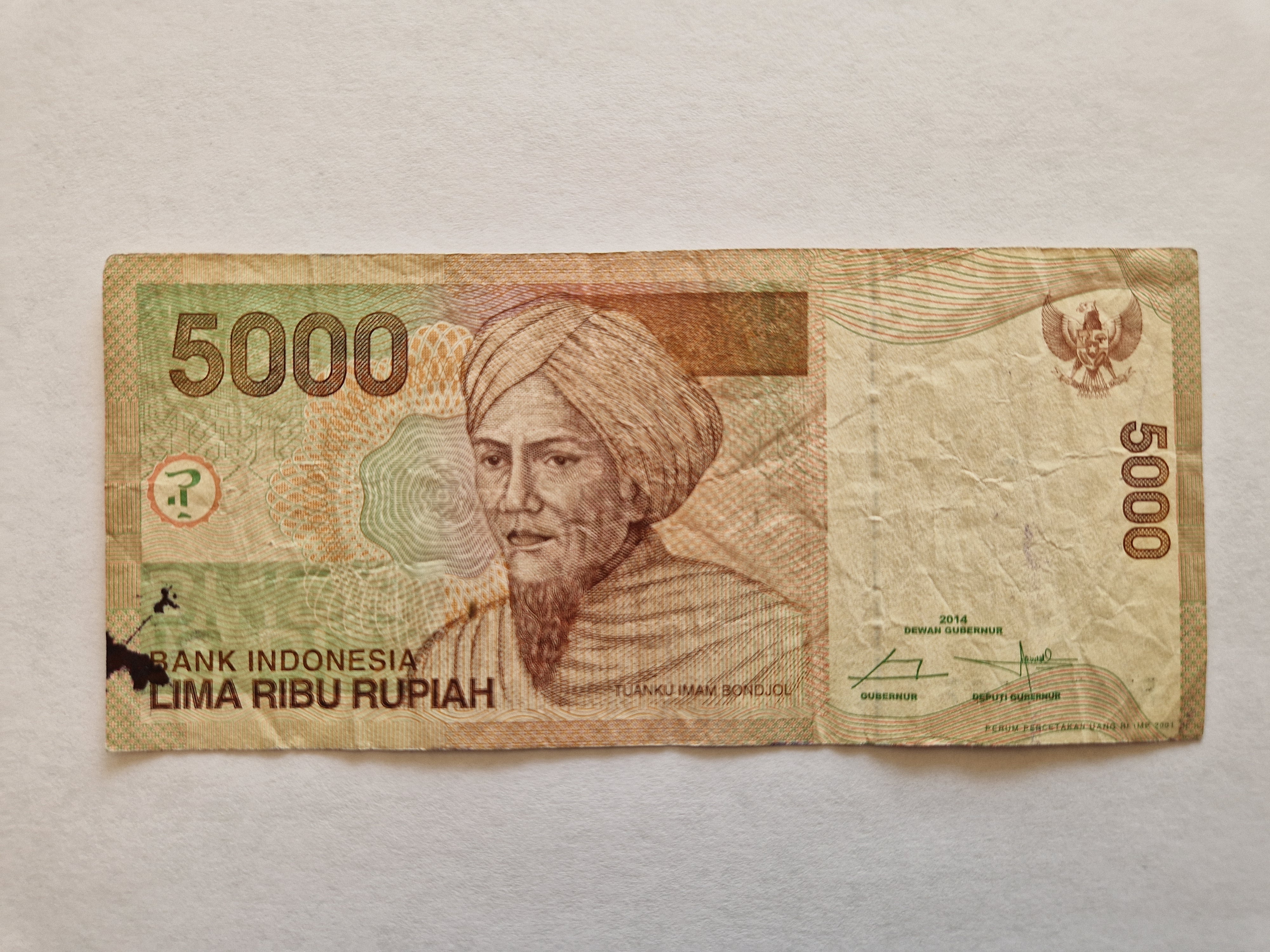 5000 Rupiah Indonesia