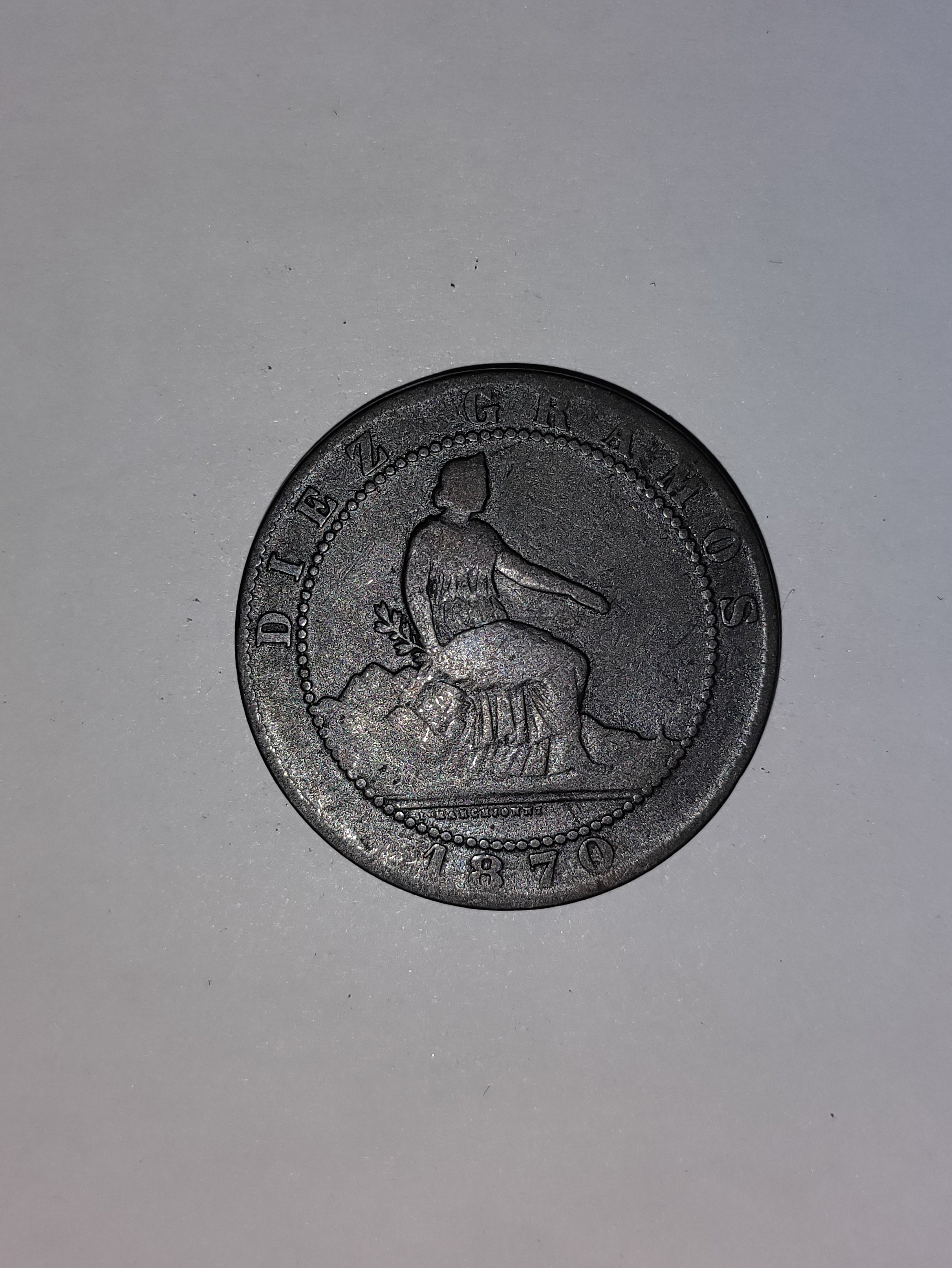 10 Centimos 1870 Spain