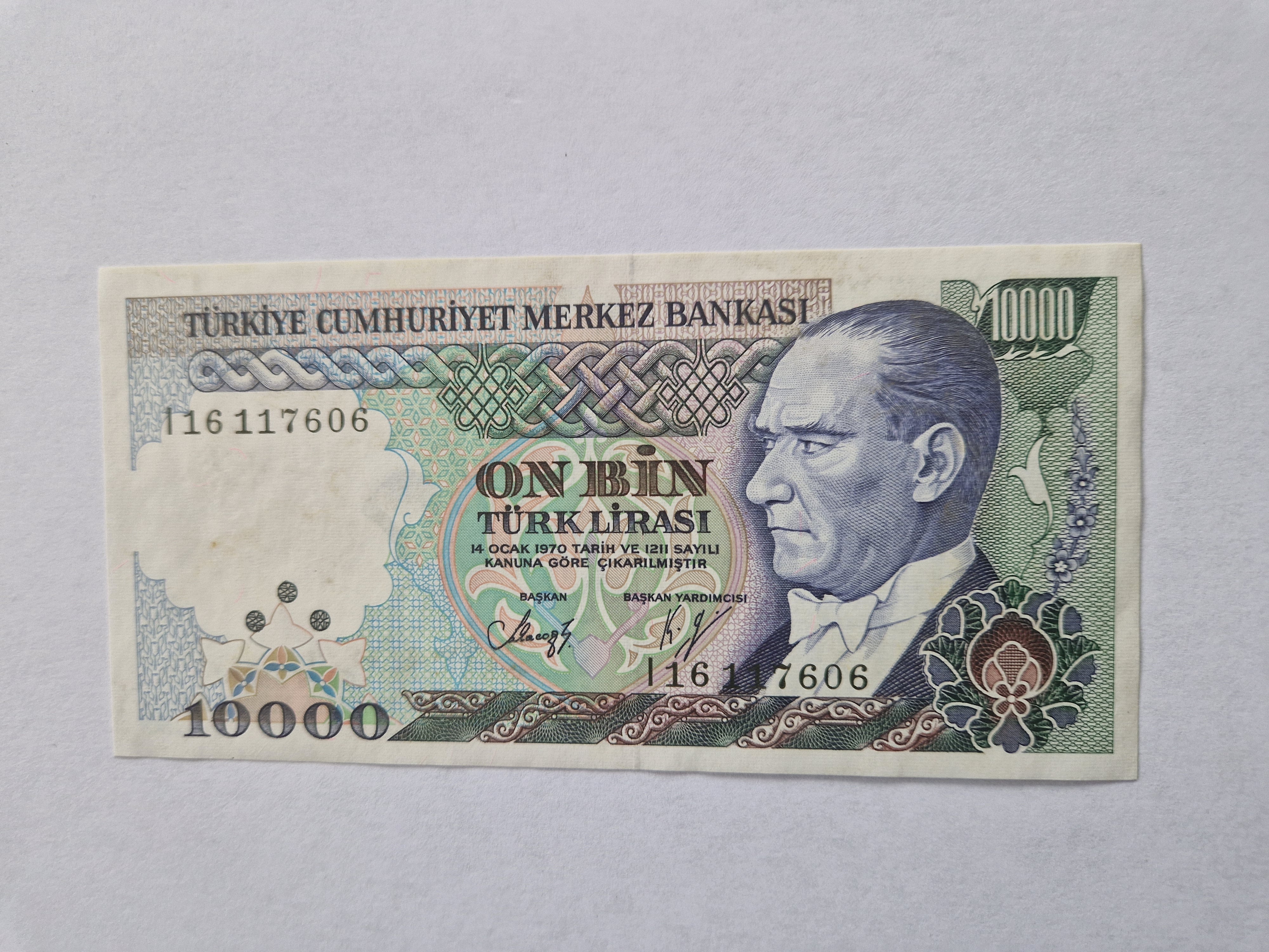 10000 Lira 1970 Turkey