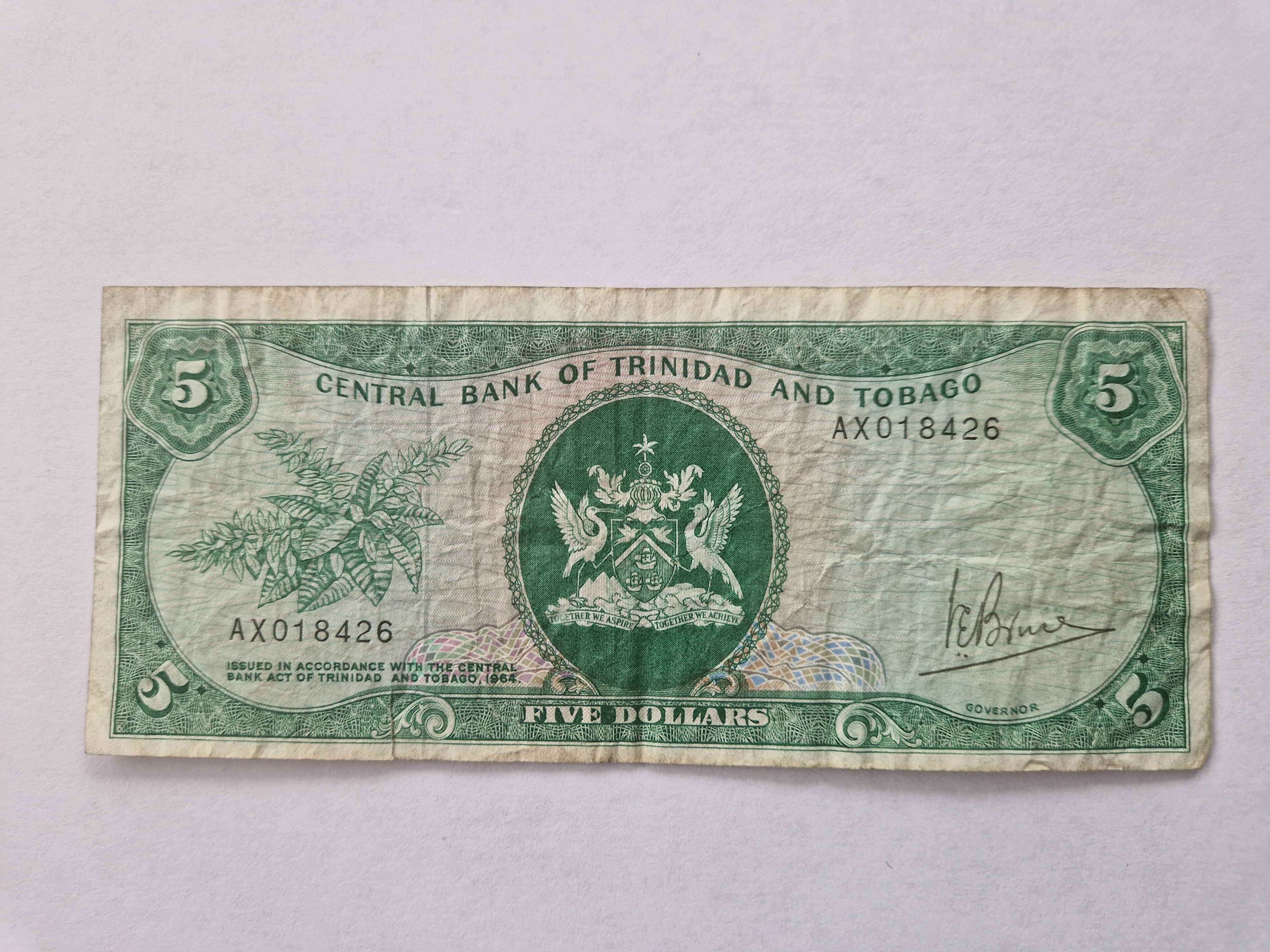 Five Dollars Trinidad & Tobago