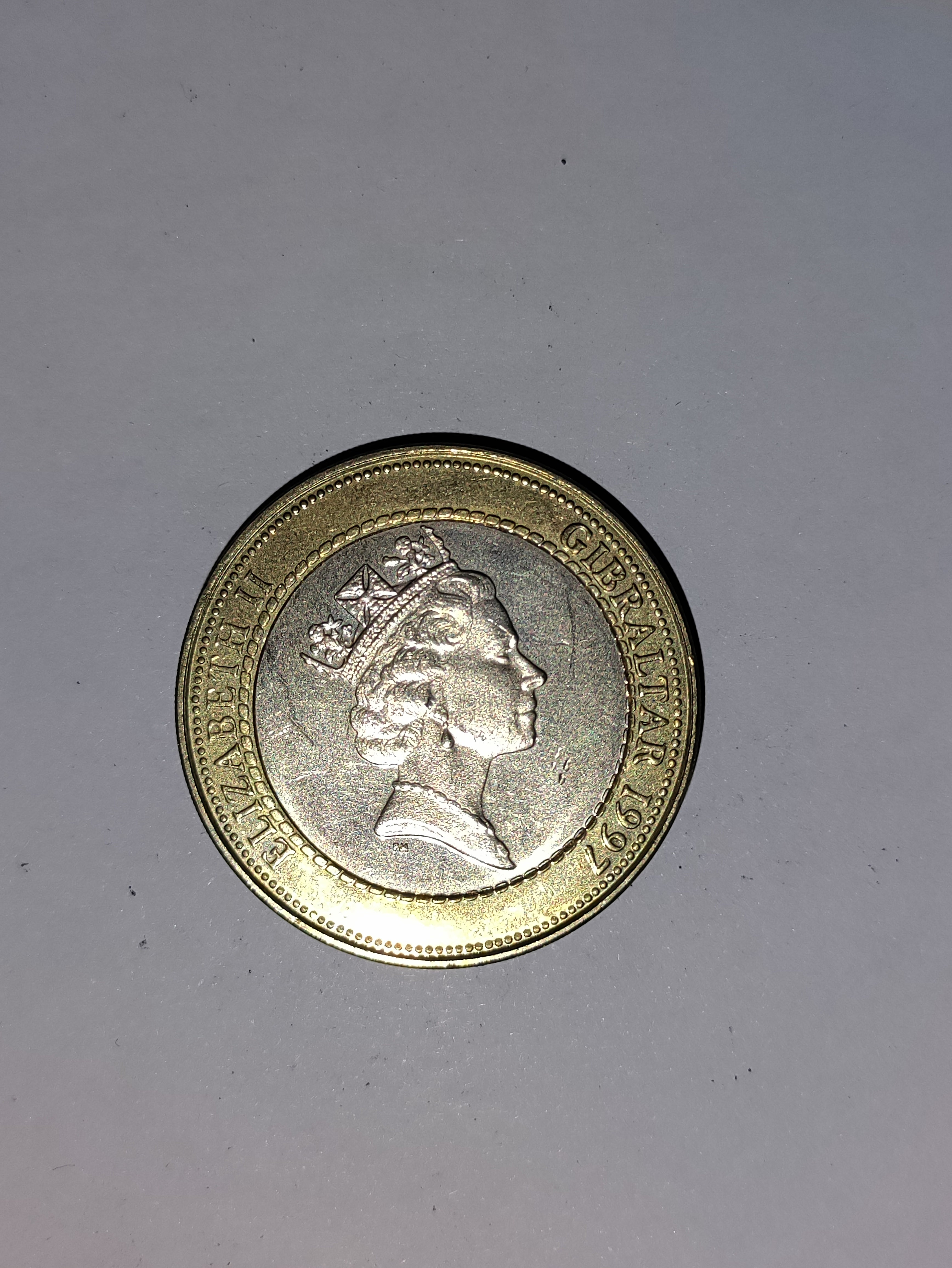 Two Pounds Gibraltar 1997
