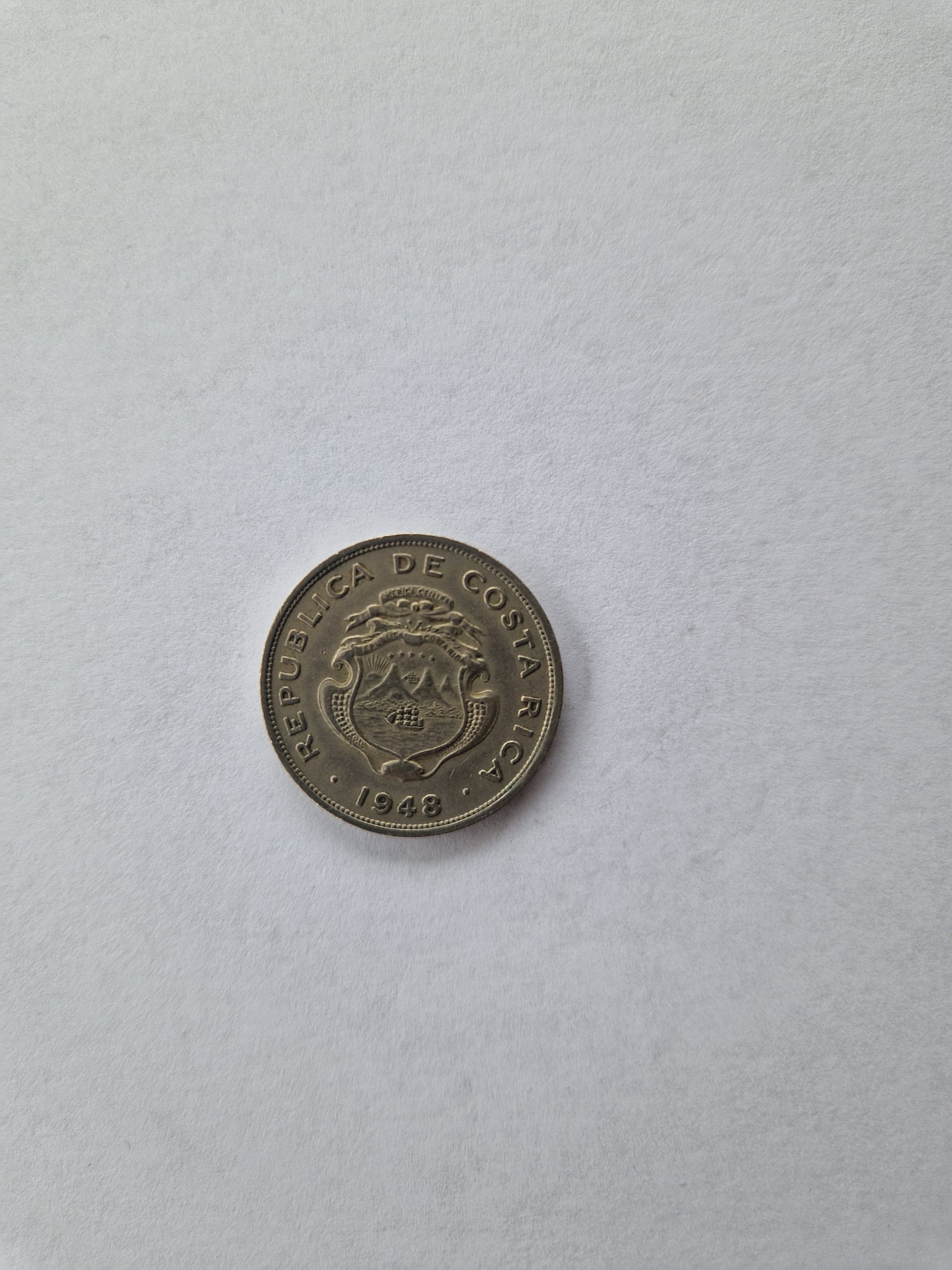 50 Centimos Costa Rica 1948