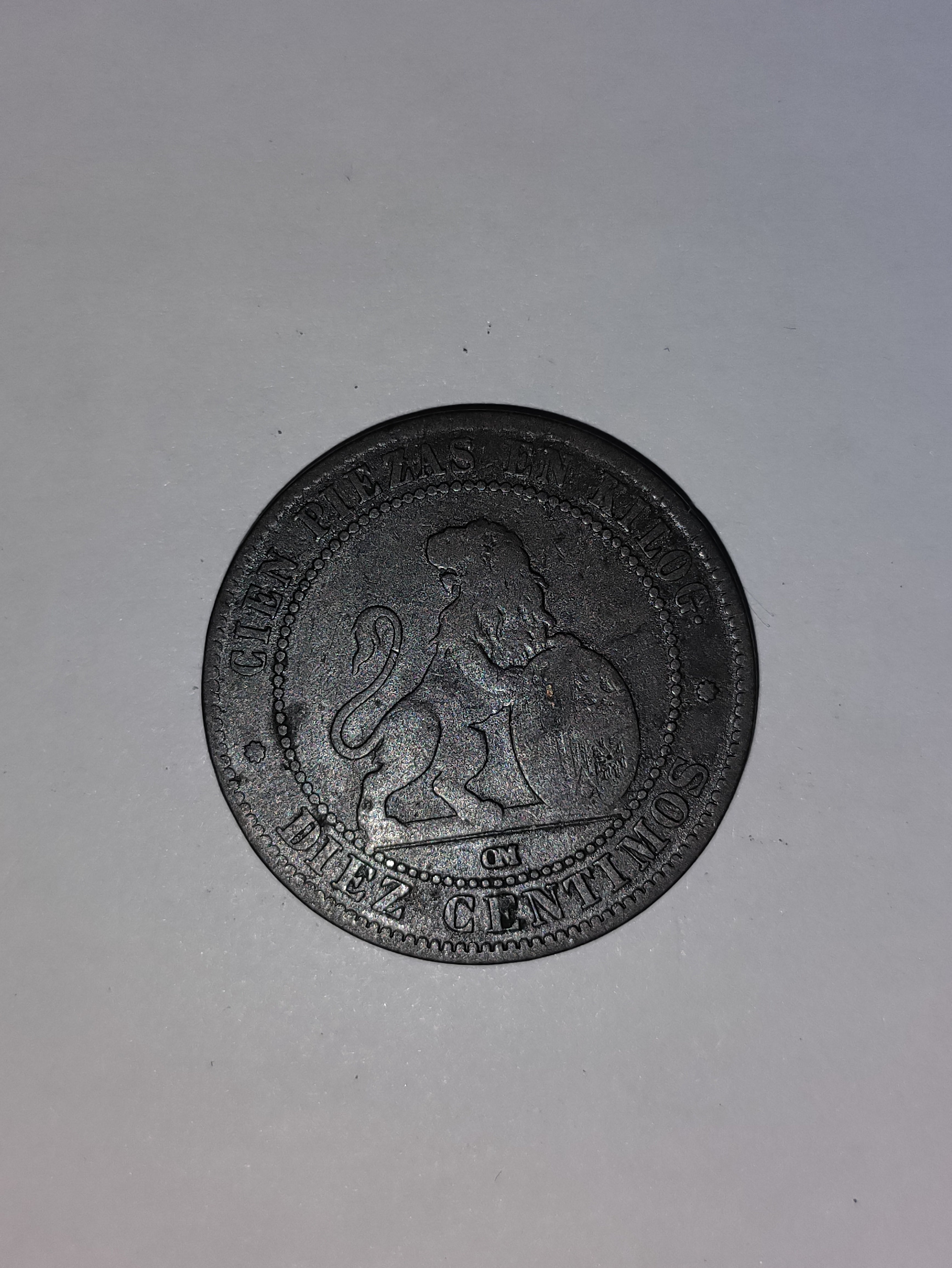 10 Centimos 1870 Spain