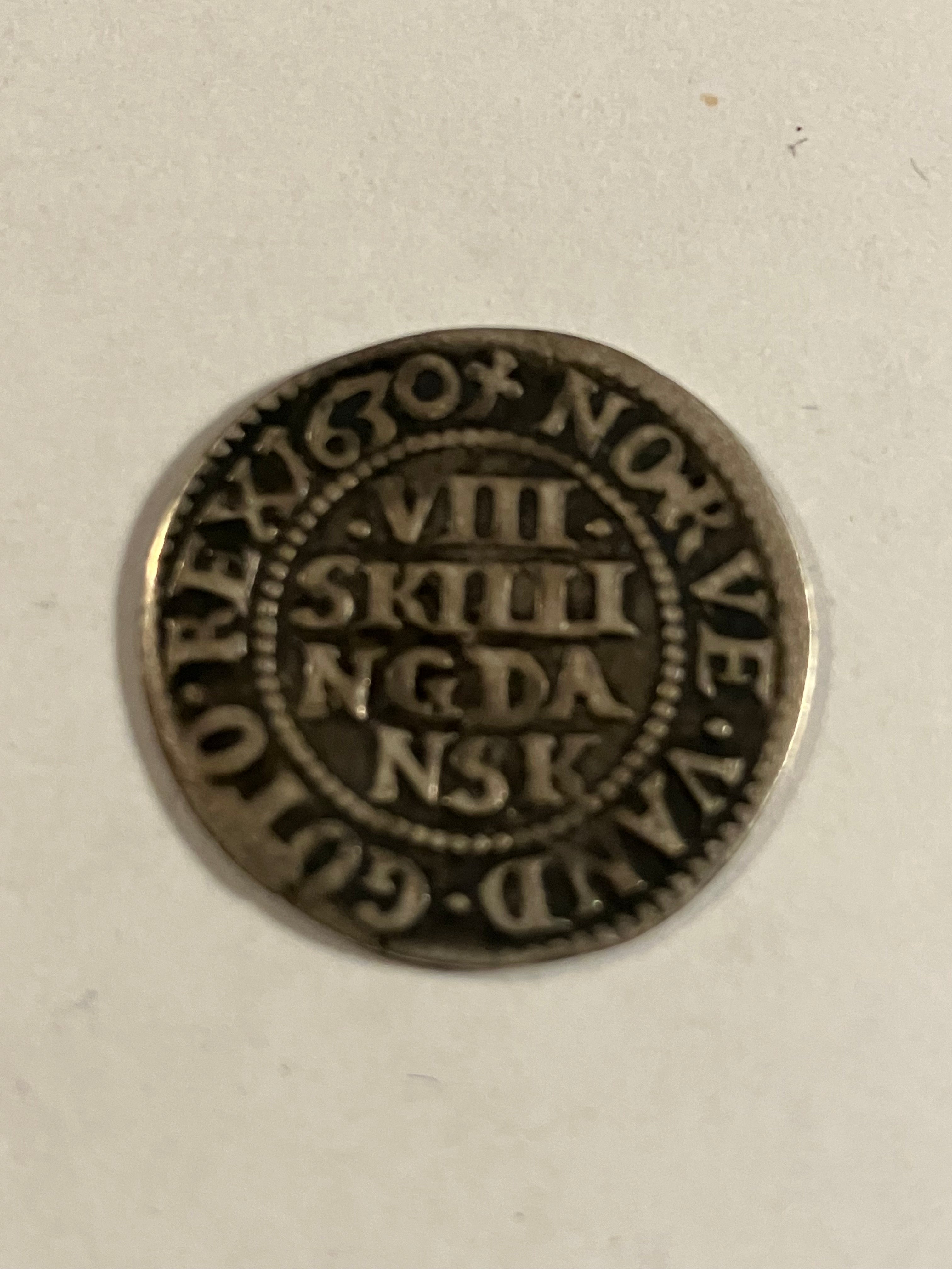 8 skilling 1630 Denmark