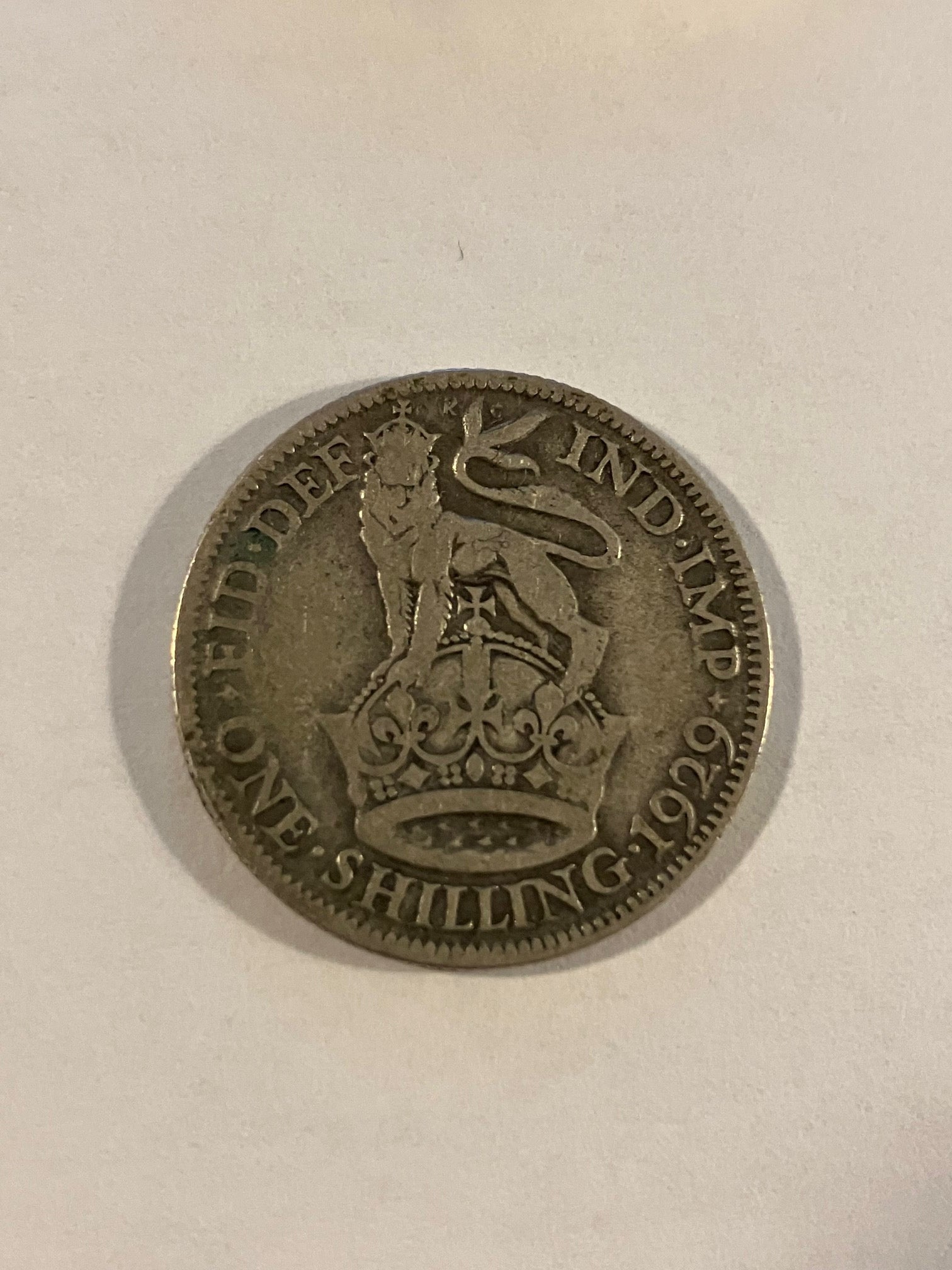 One Shilling 1929 England