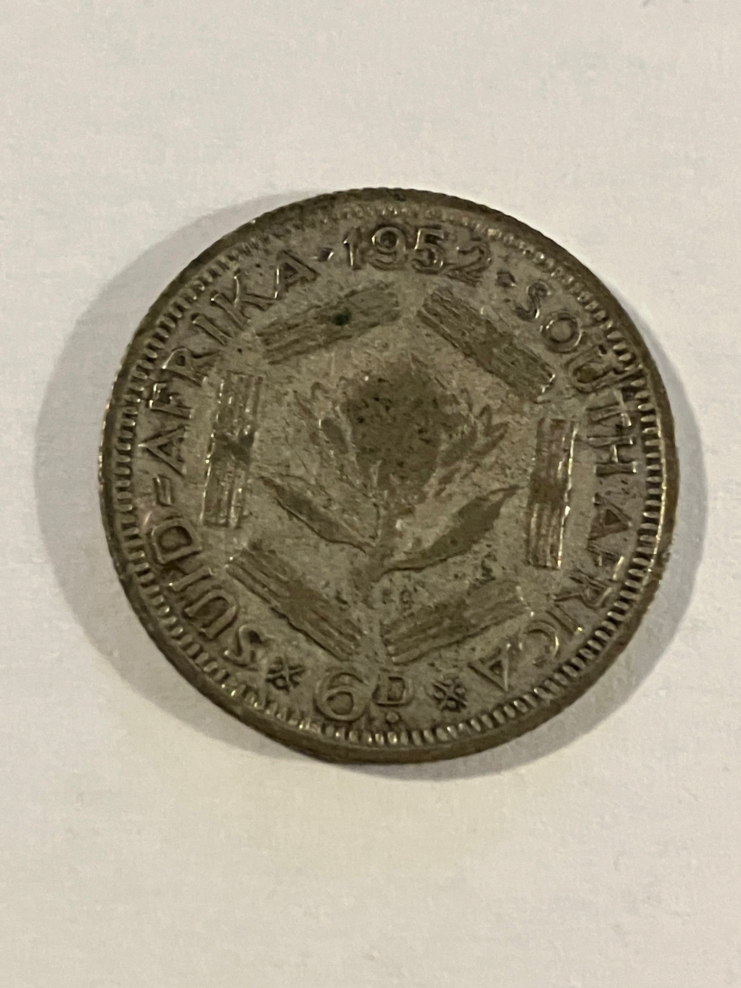 6 Pence South Africa 1952