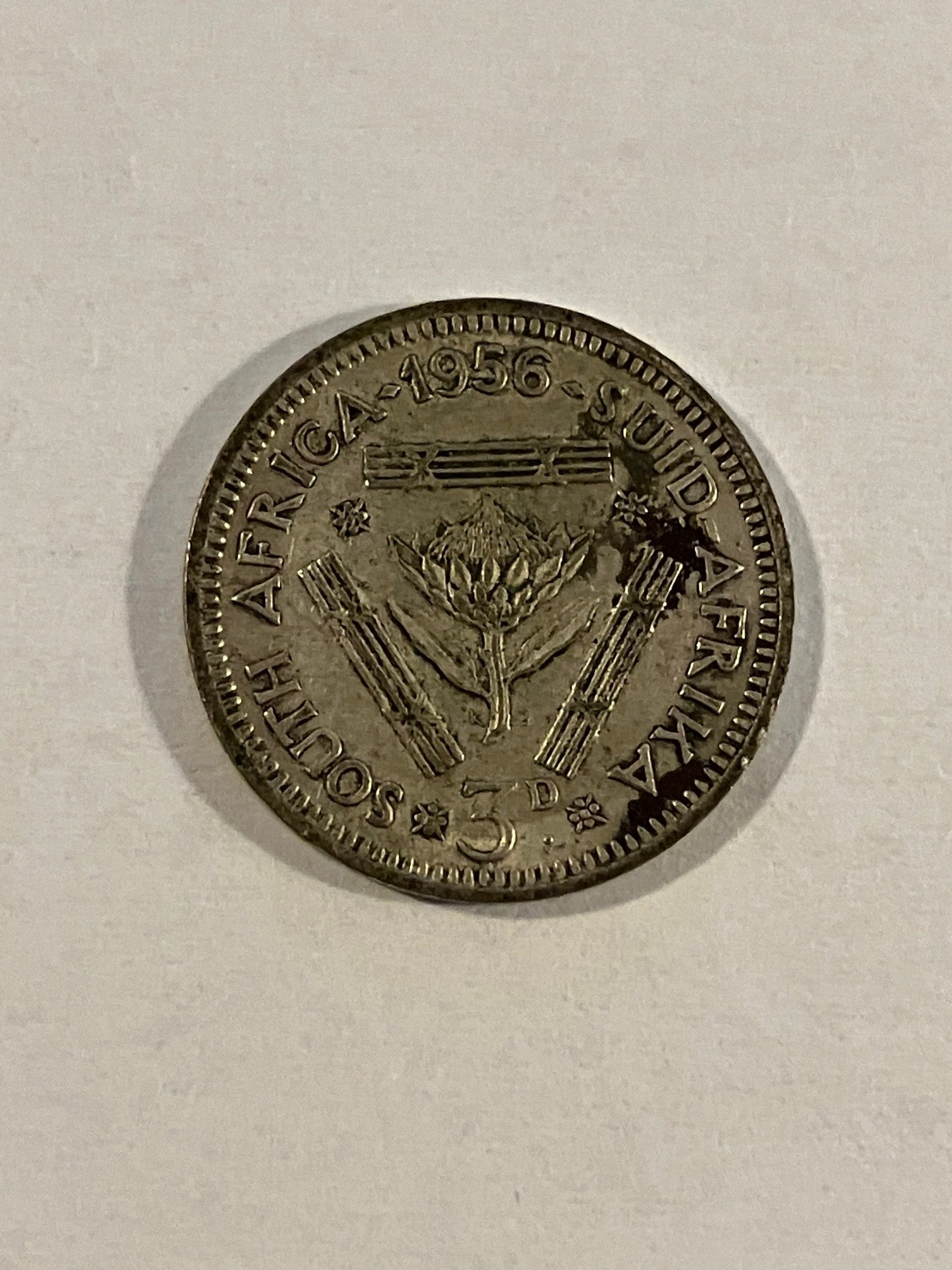 3 Pence South Africa 1956