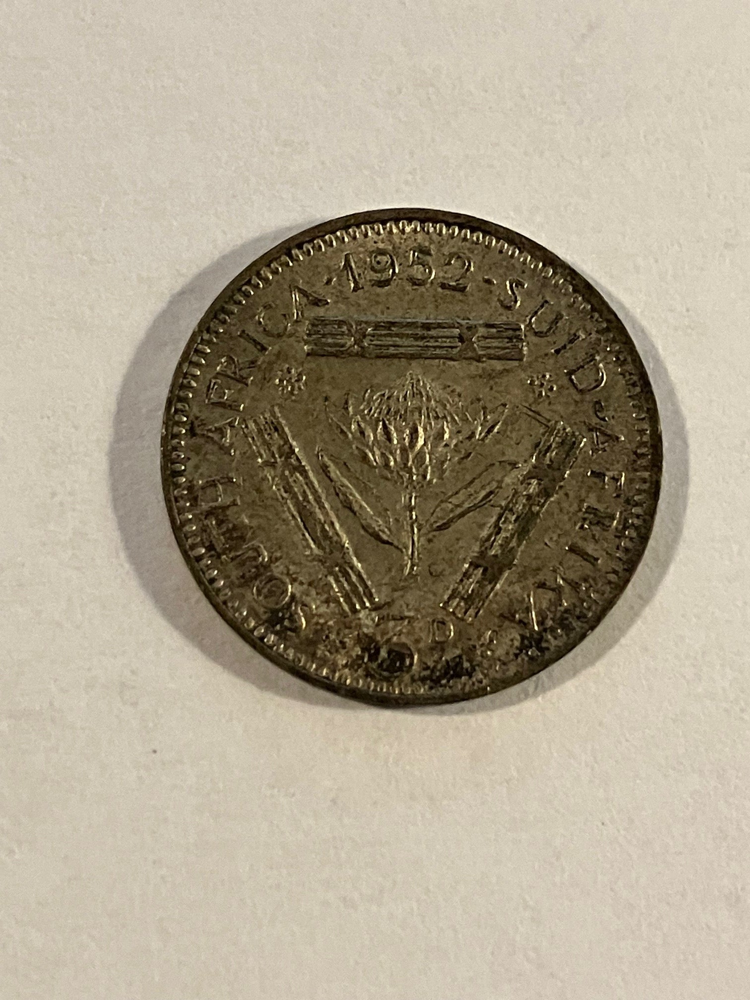 3 Pence South Africa 1952