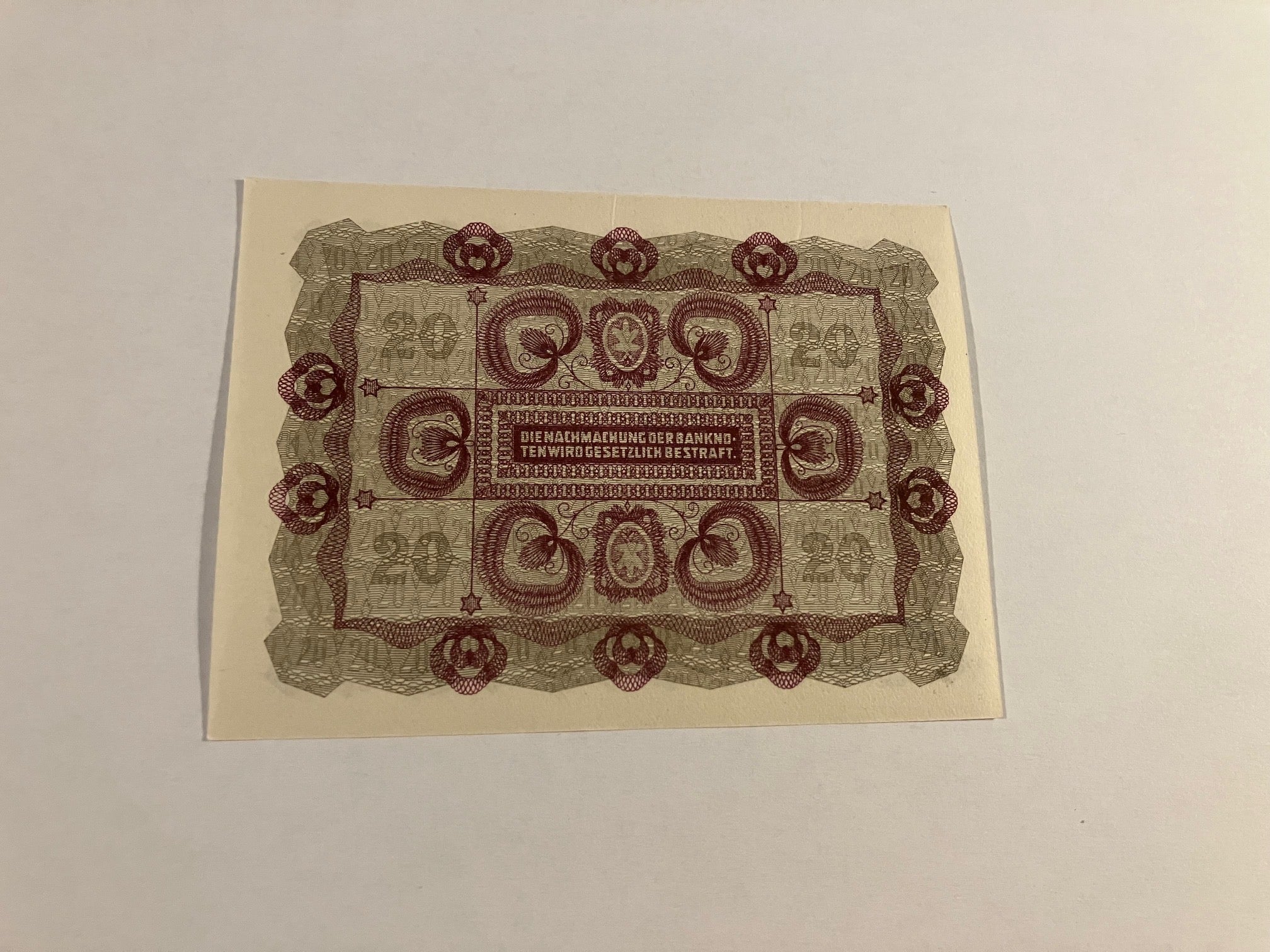 Zwanzig Kronen Austria-Hungary 1922