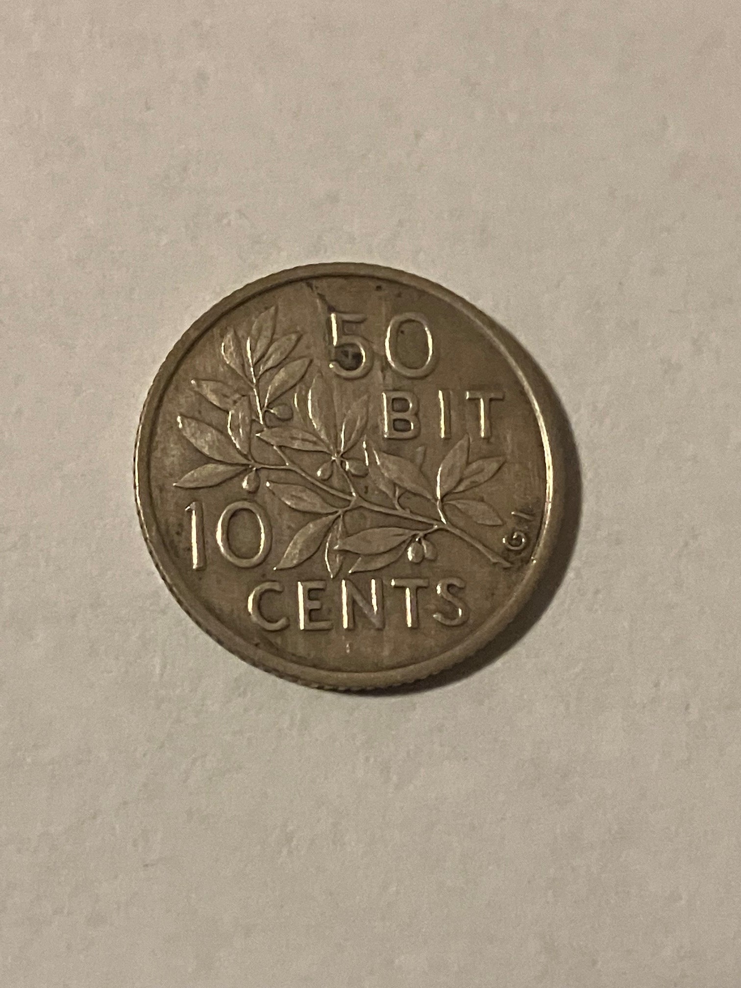 10 Cents / 50 Bit Dansk Vestindien 1905