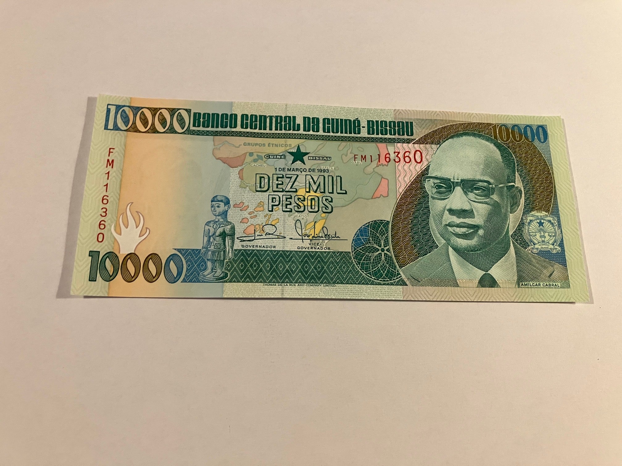 10000 Pesos Guinea Bissau 1993