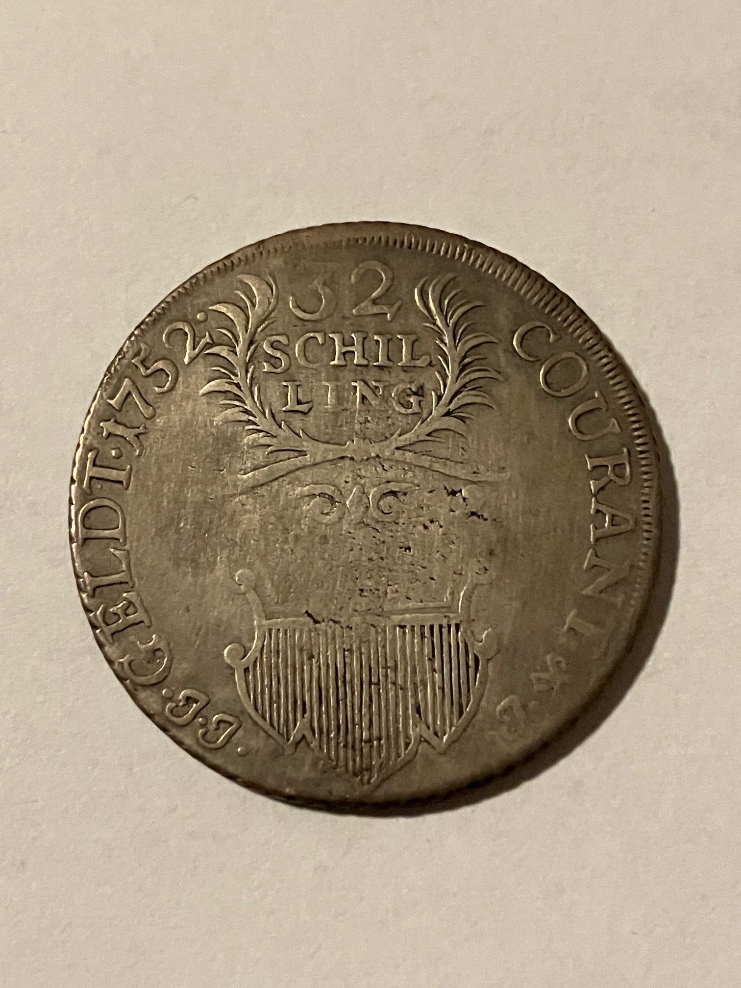 32 Schilling Lübeck 1752