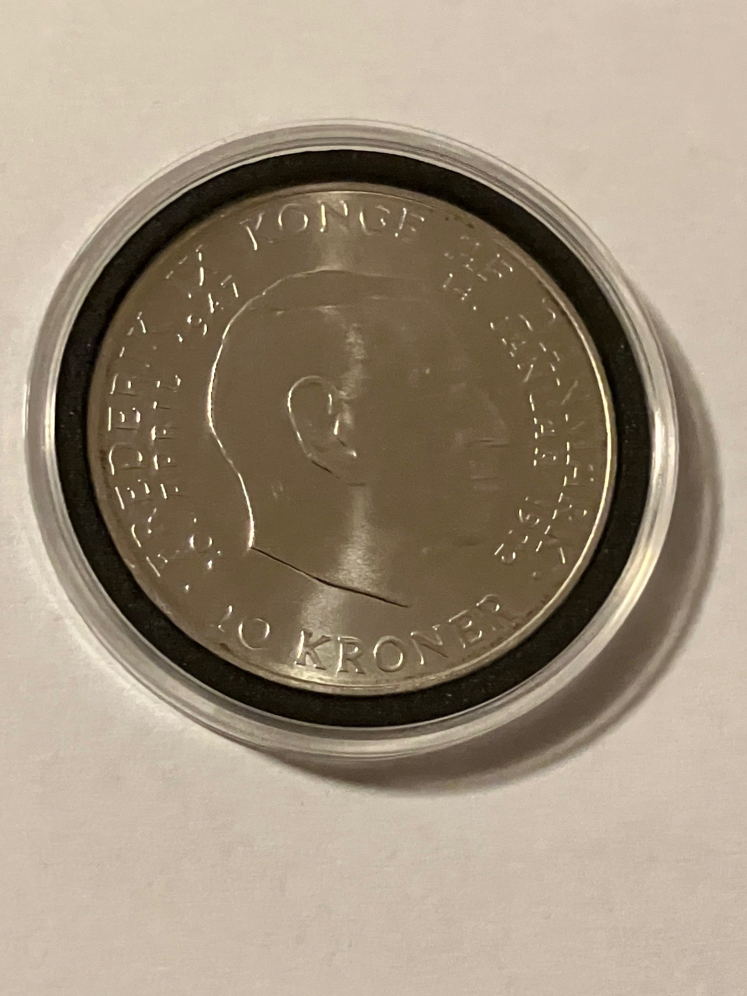 10 Kroner 1972 Erindringsmønt - Pæn stand