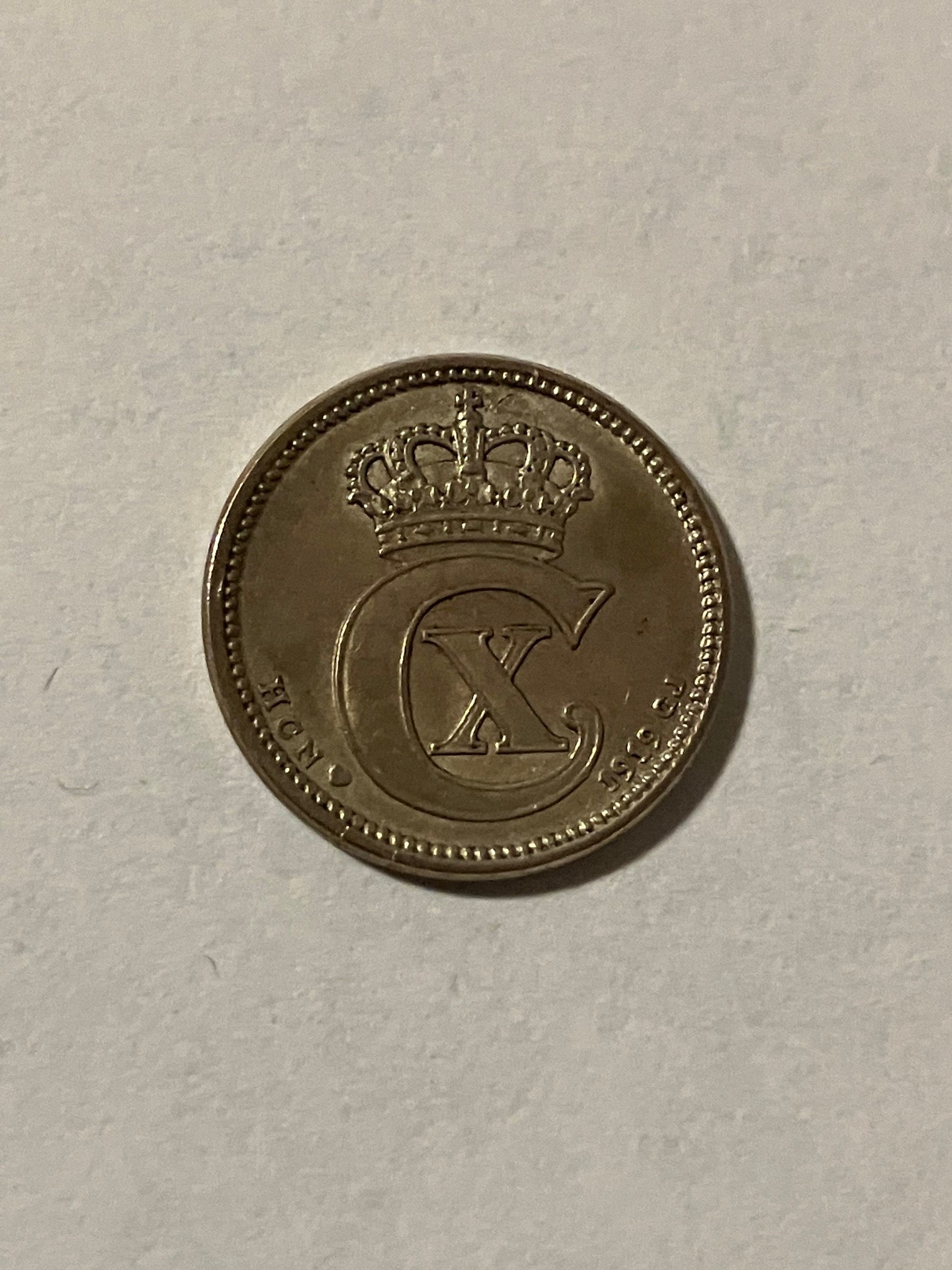 10 øre 1919 - Flot stand