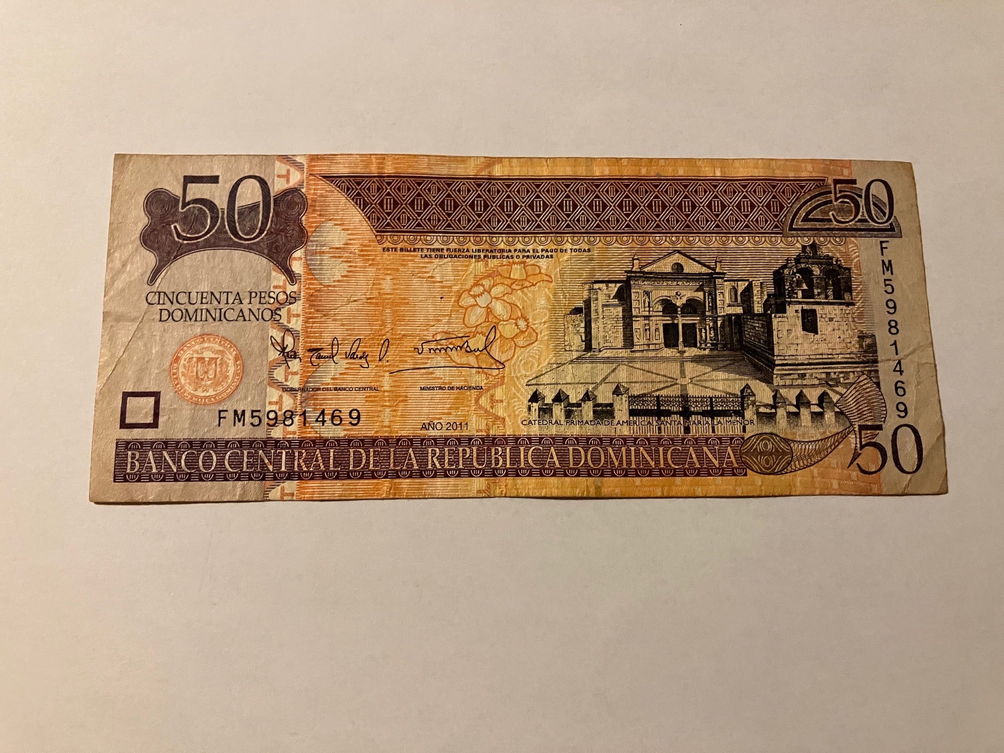 50 Pesos Dominican Republic